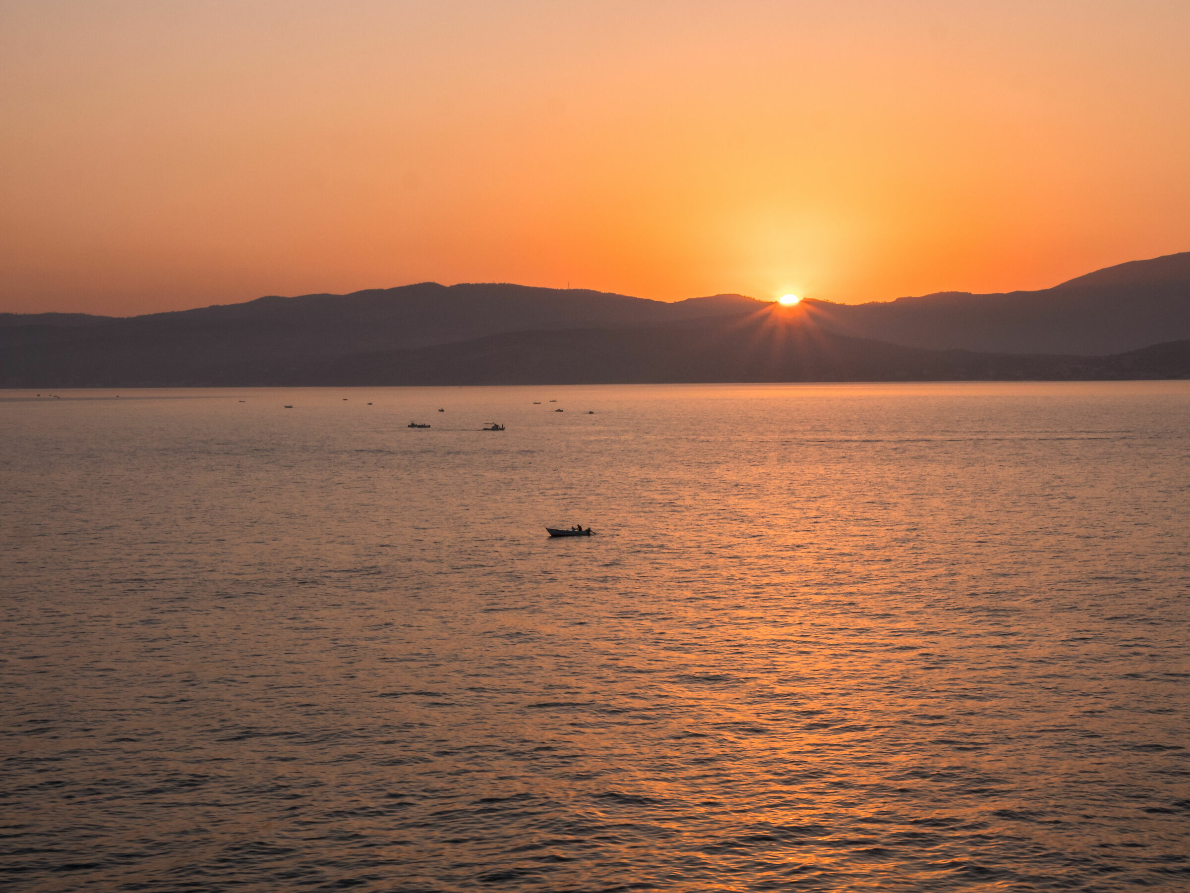 Sunset from the ferry