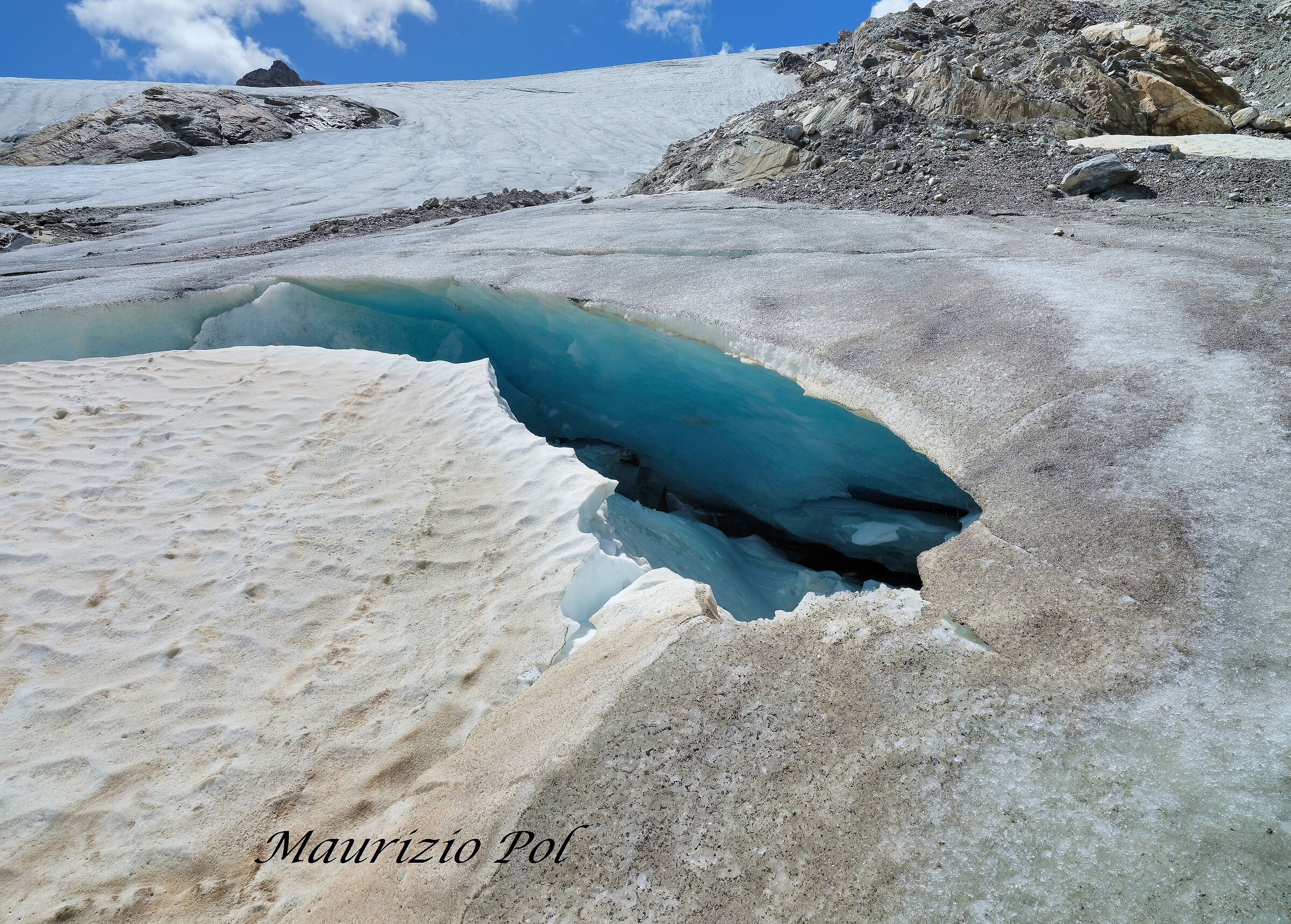 sul ghiacciaio