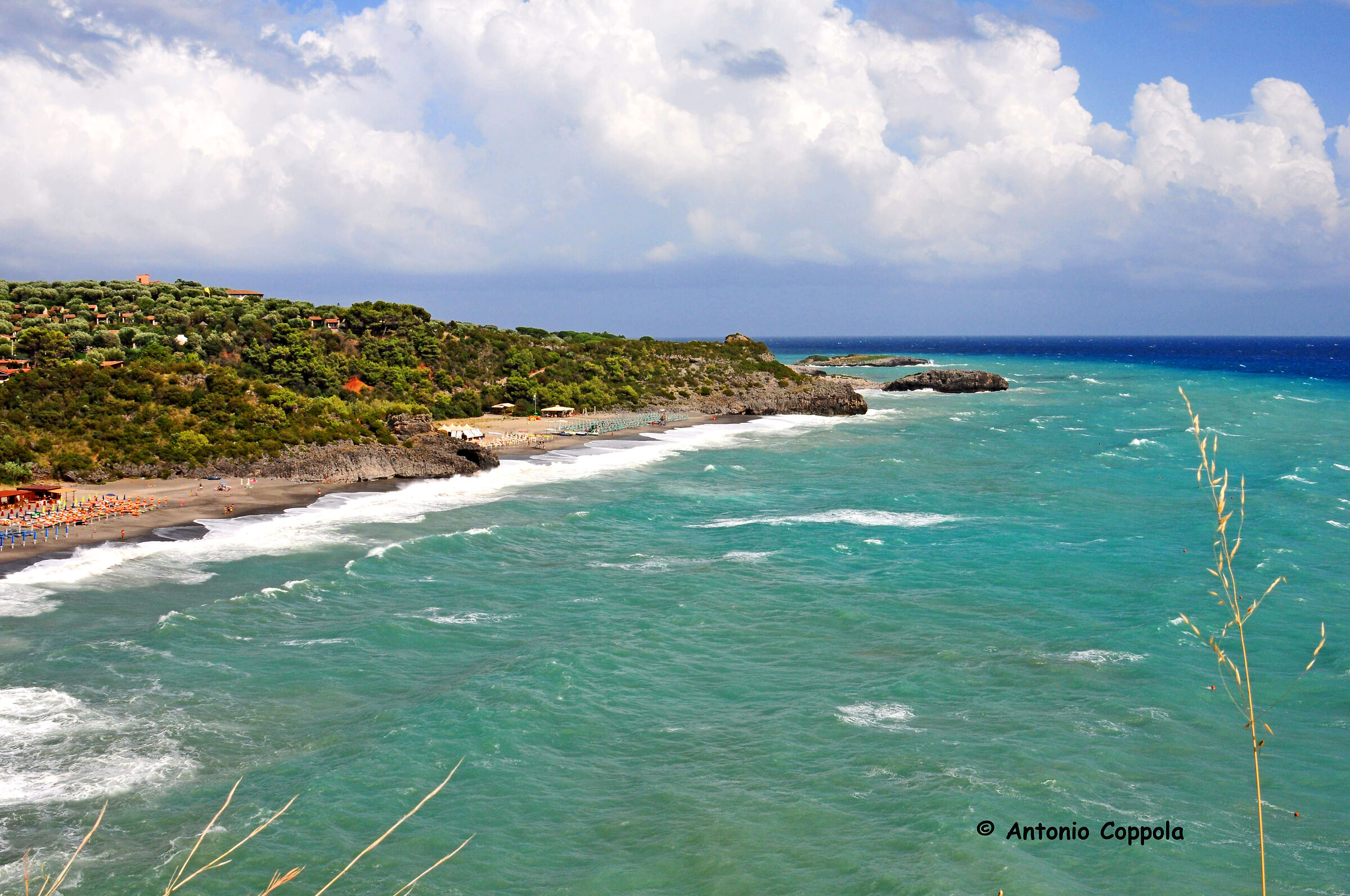 mare agitato Marina di Camerota