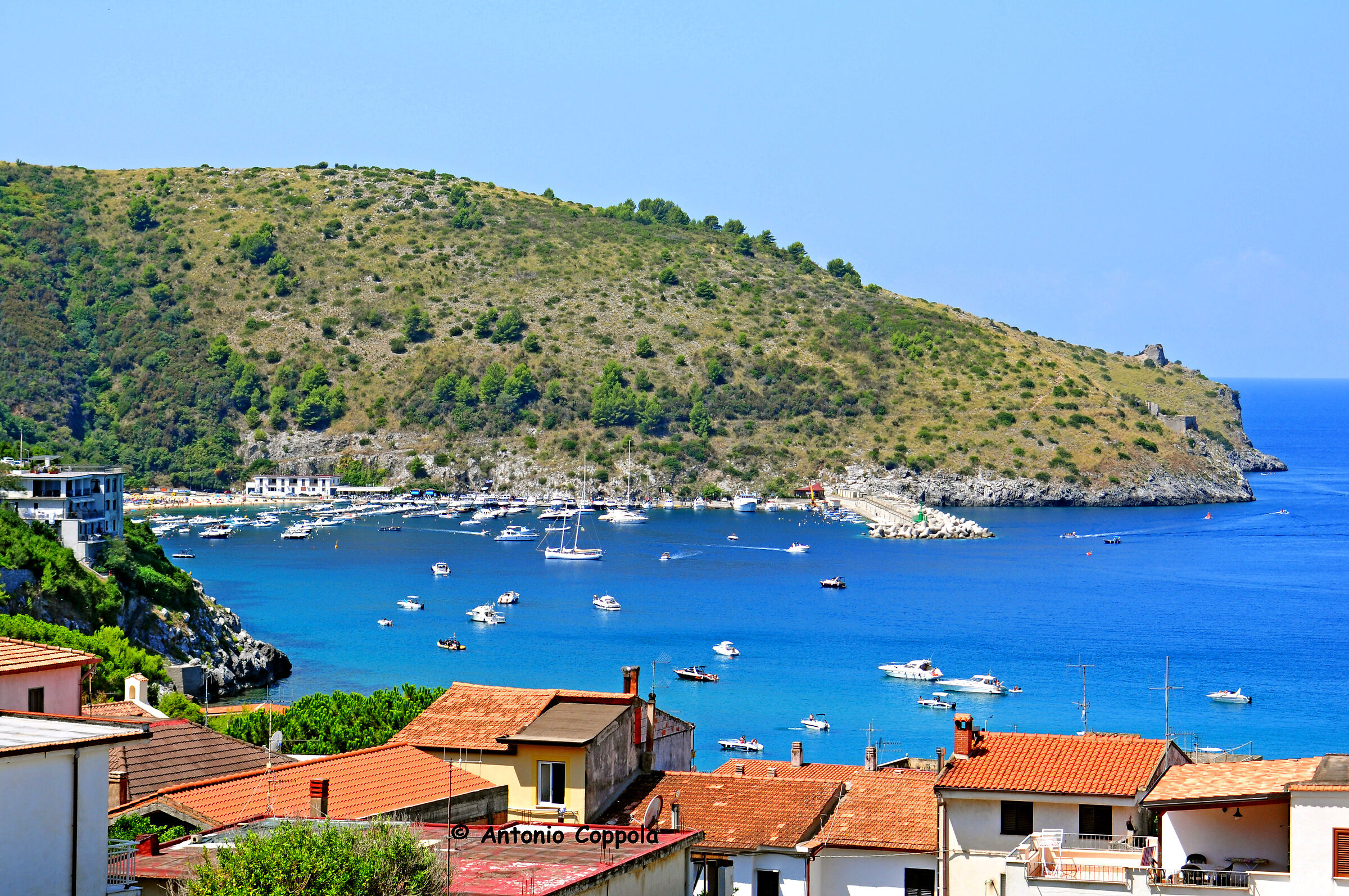 capo Palinuro con scorcio del porto