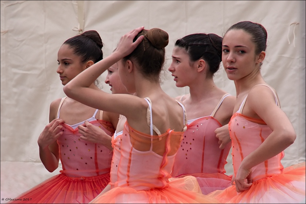 Trepidation before the performance...