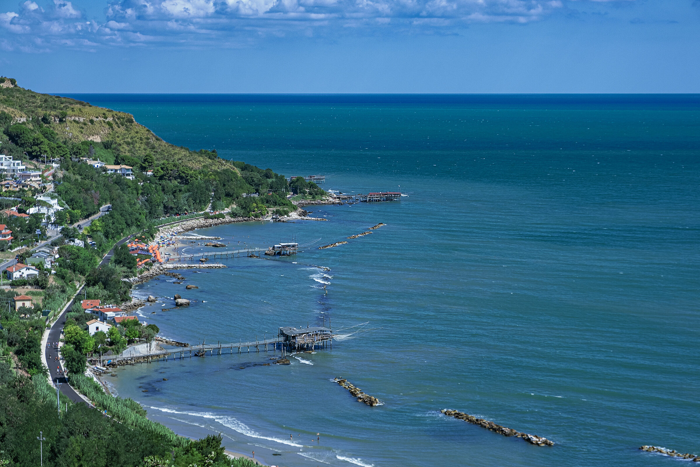 Vista Da Abazia su trabocchi
