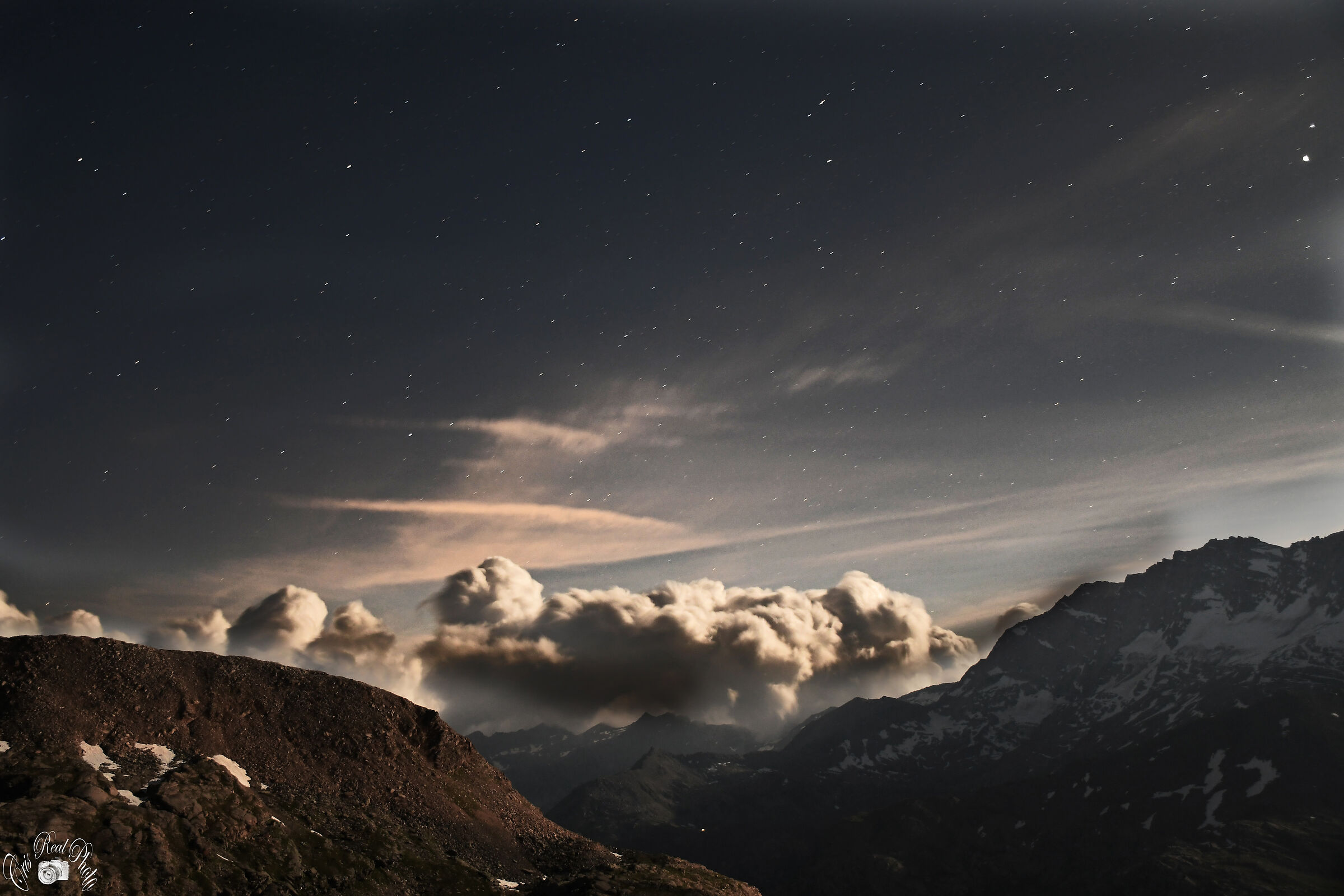 scatto notturno nel parco del Gran Paradiso