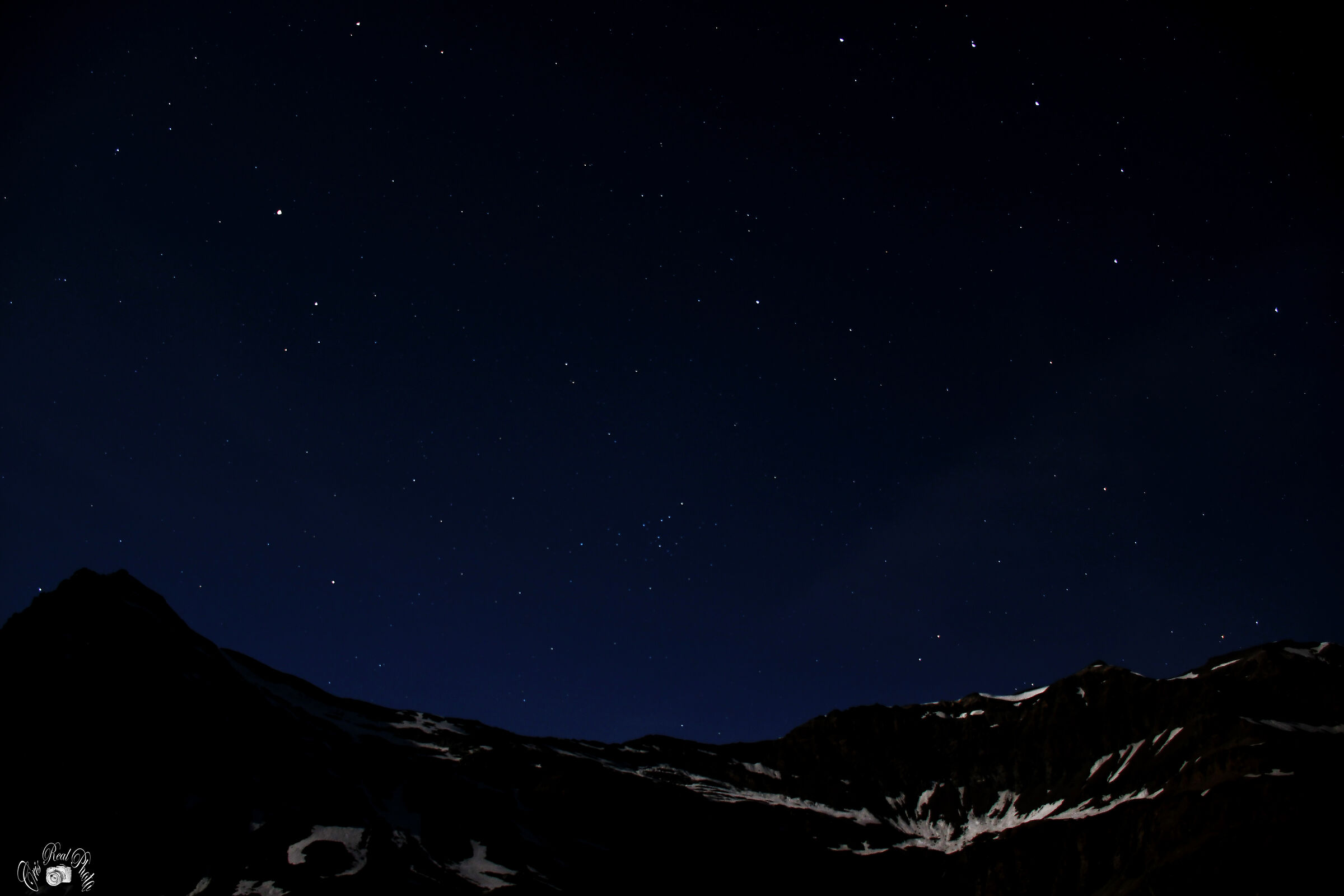 scatto notturno nel parco del Gran Paradiso
