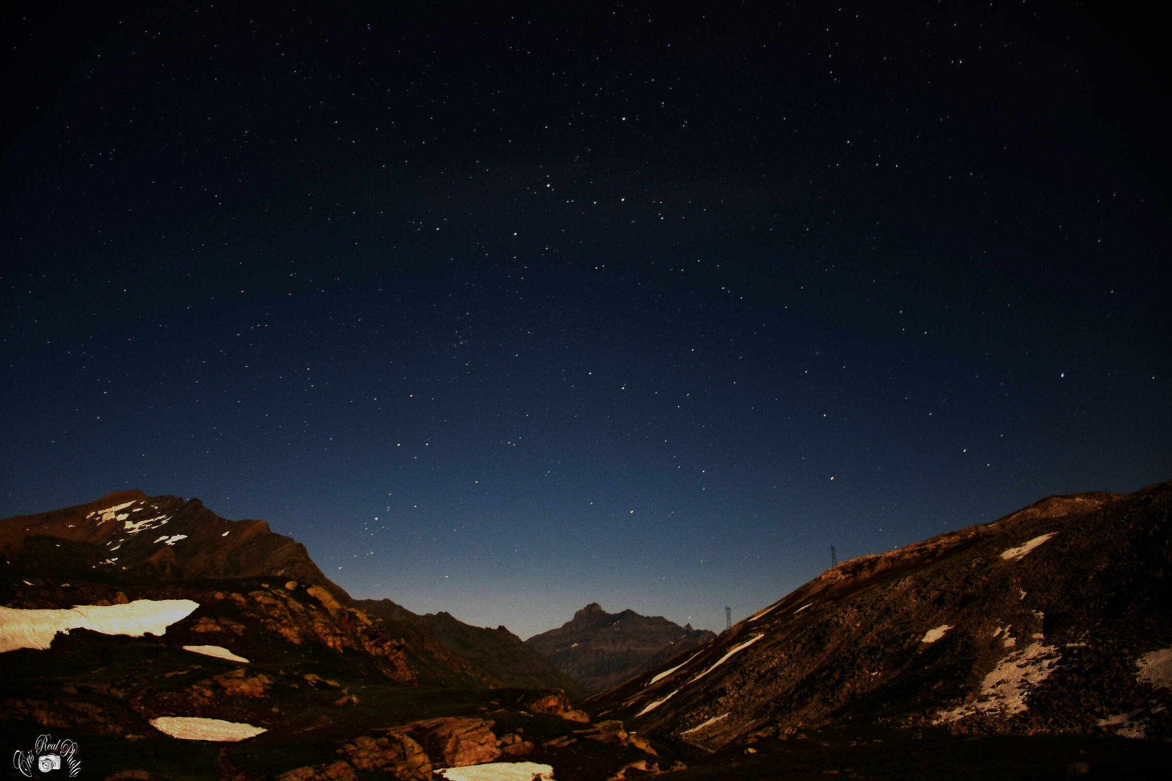scatto notturno nel parco del Gran Paradiso