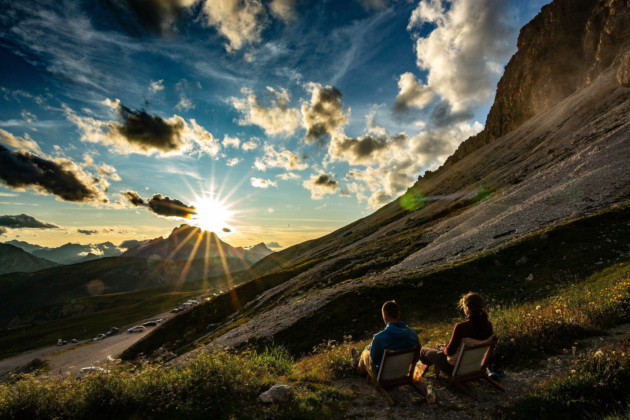 Aspettando il tramonto dalle Tre Cime di Lavaredo