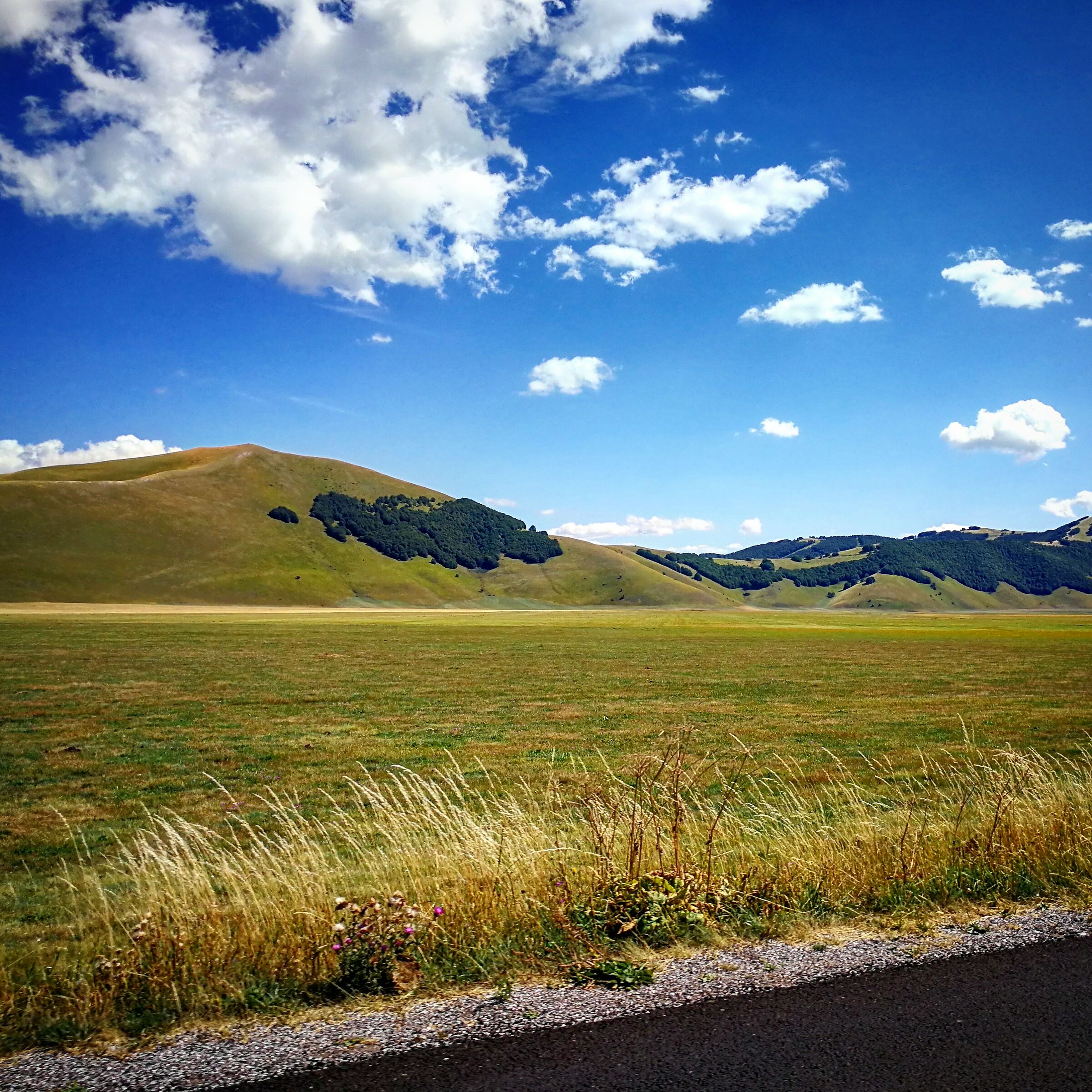 Castelluccio on the road