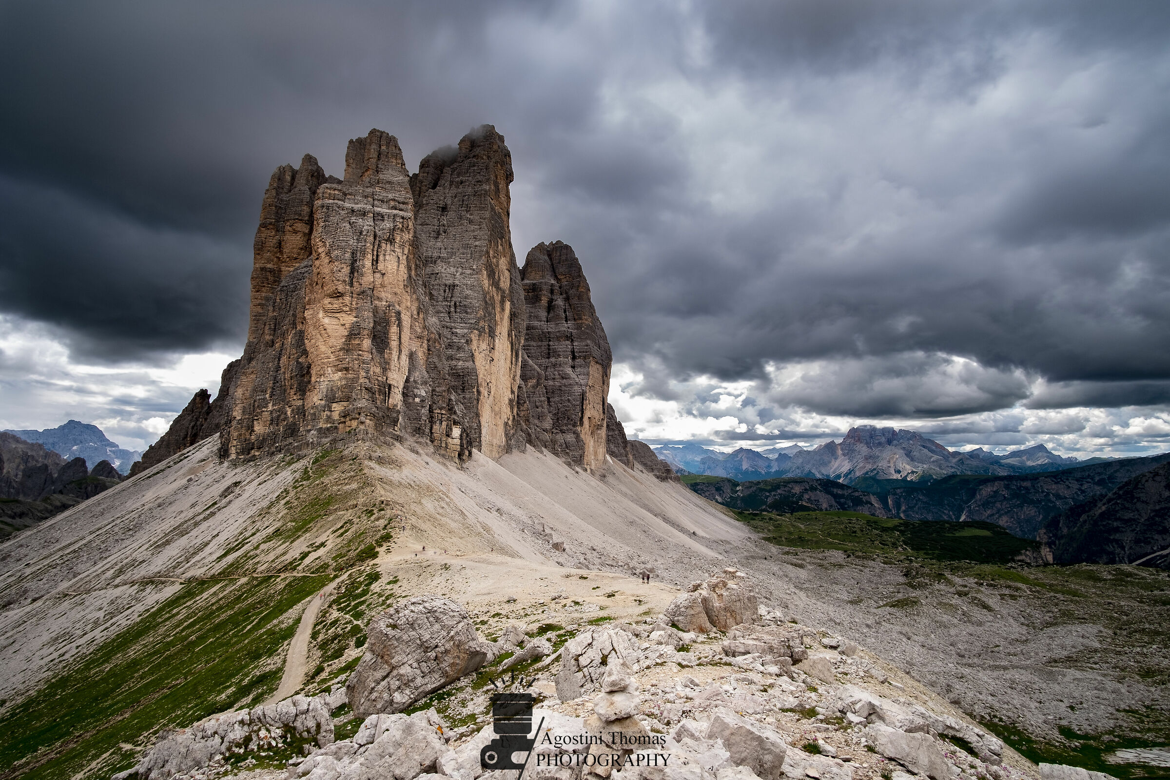 Three lavaredo peaks