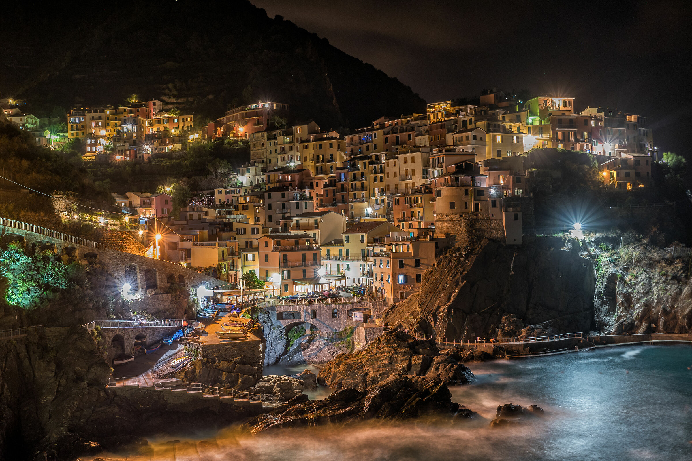 Manarola by night