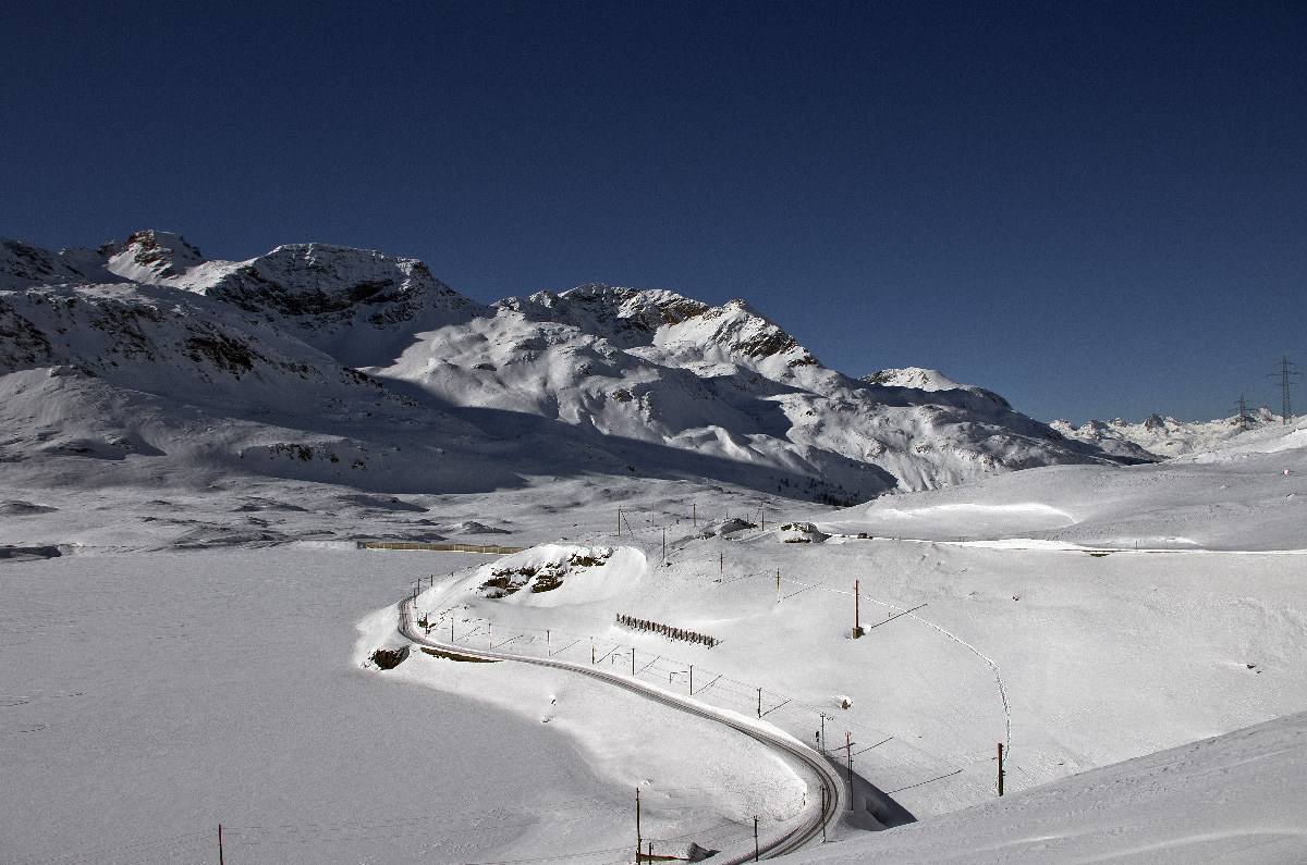 going up to the Bernina