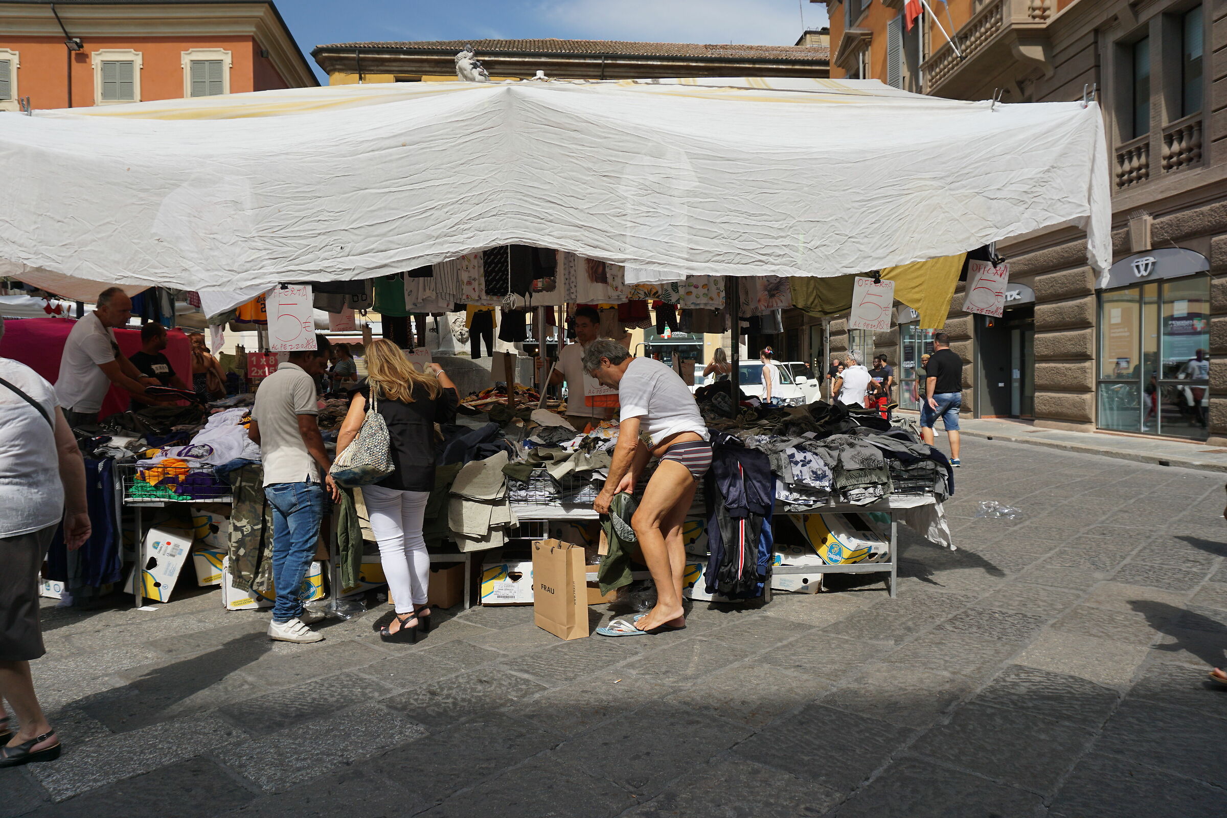 At the Tuesday market... we're put right bad