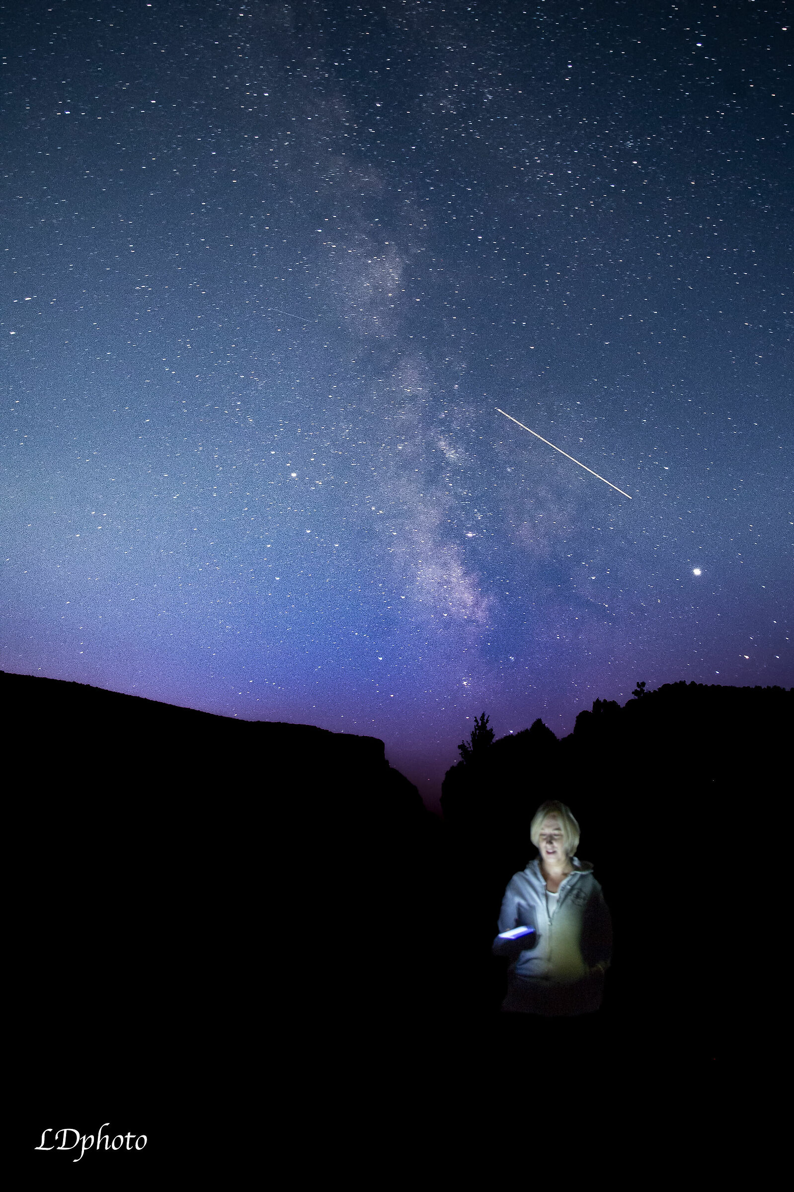 Vicky and the Provencal sky