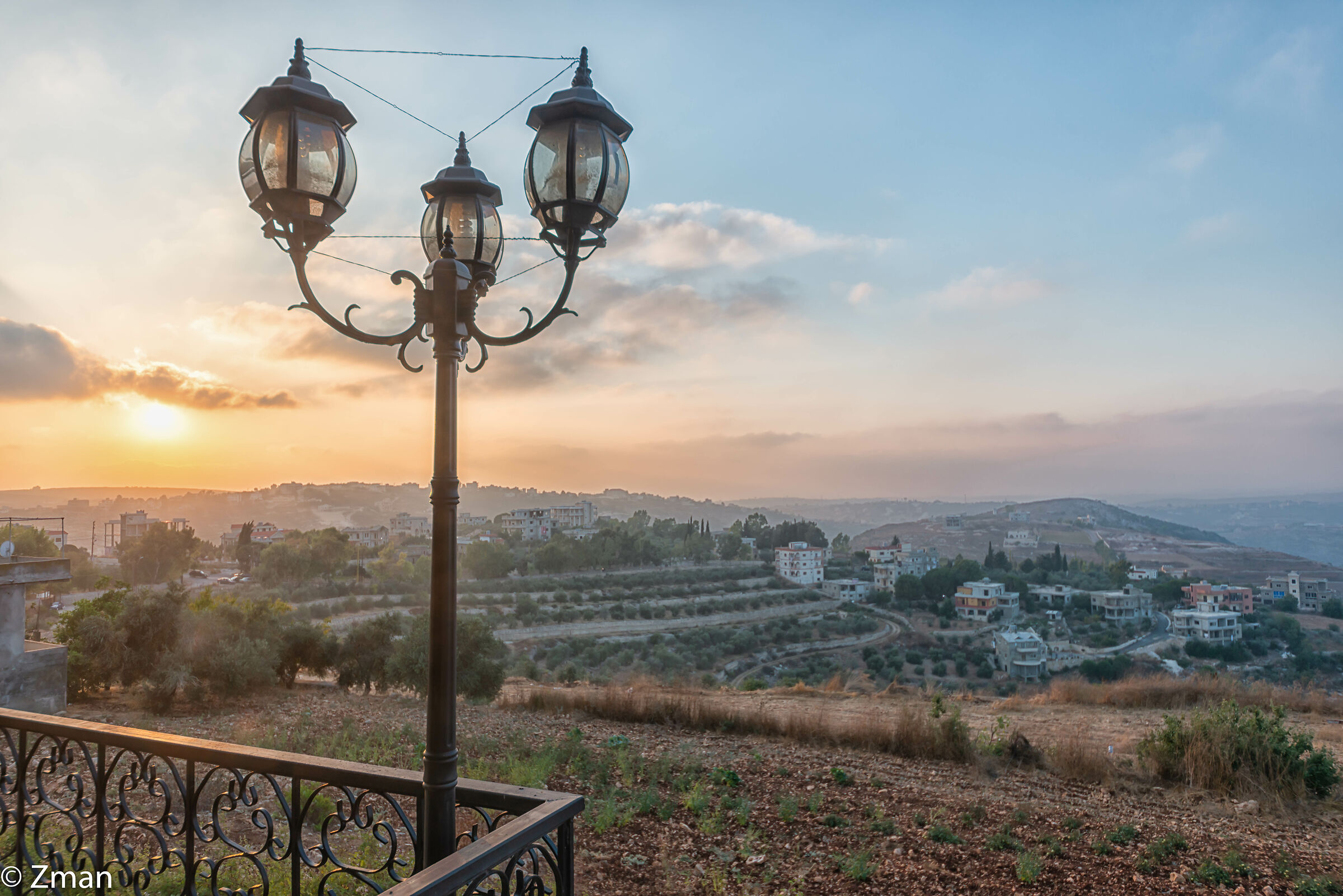 The Lamp Post and Sunset