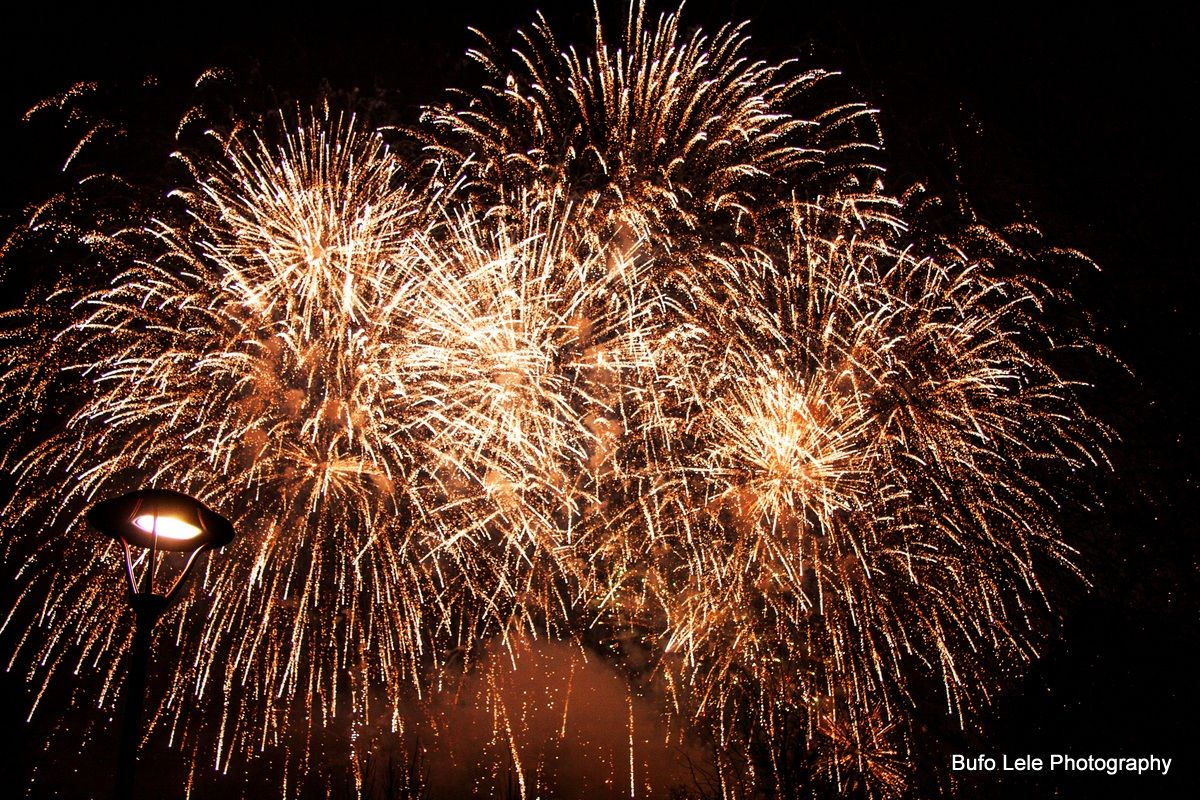 Fuochi d'artificio del sabato di carnevale