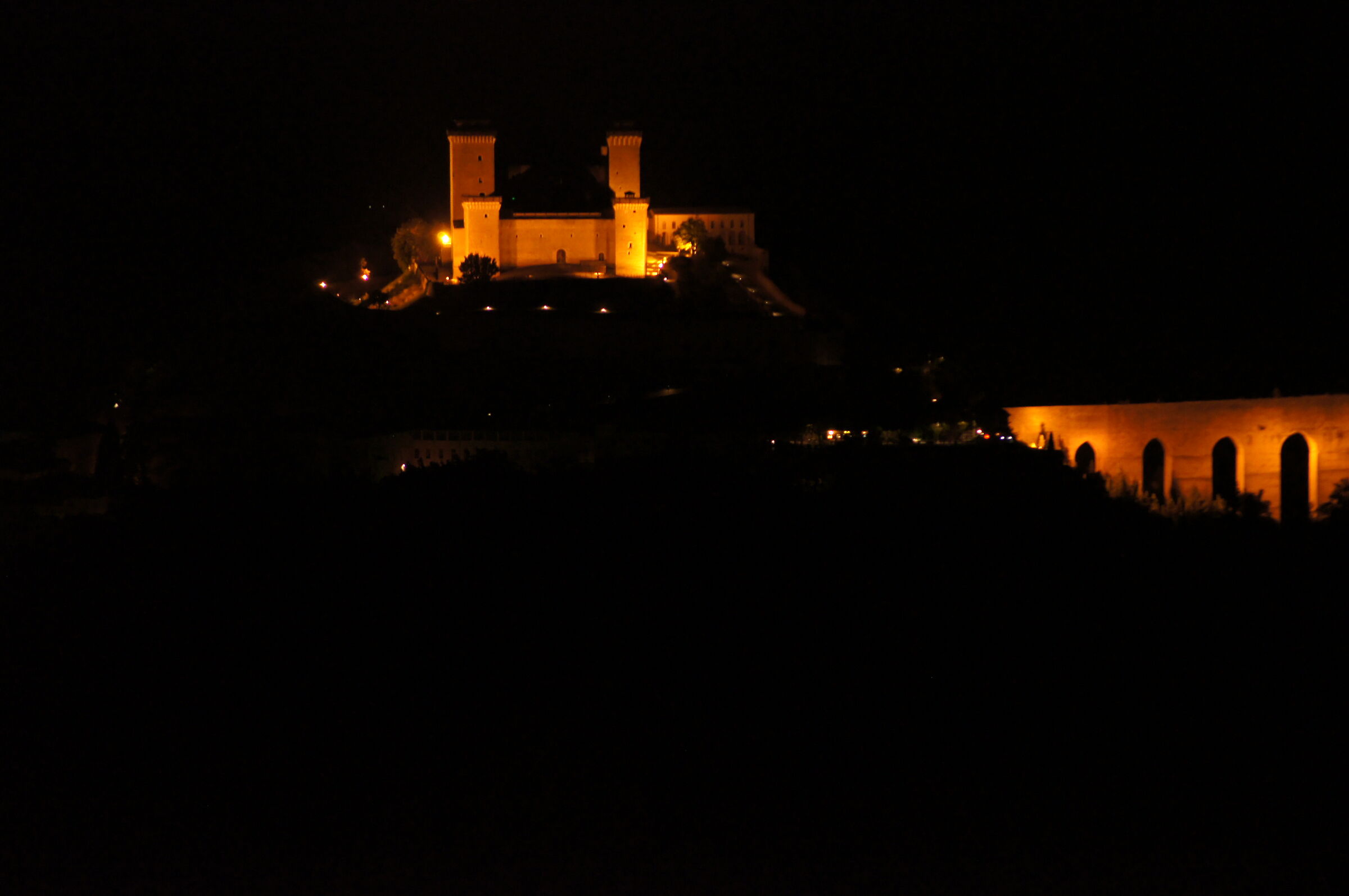 Rocca di Albornoz by night