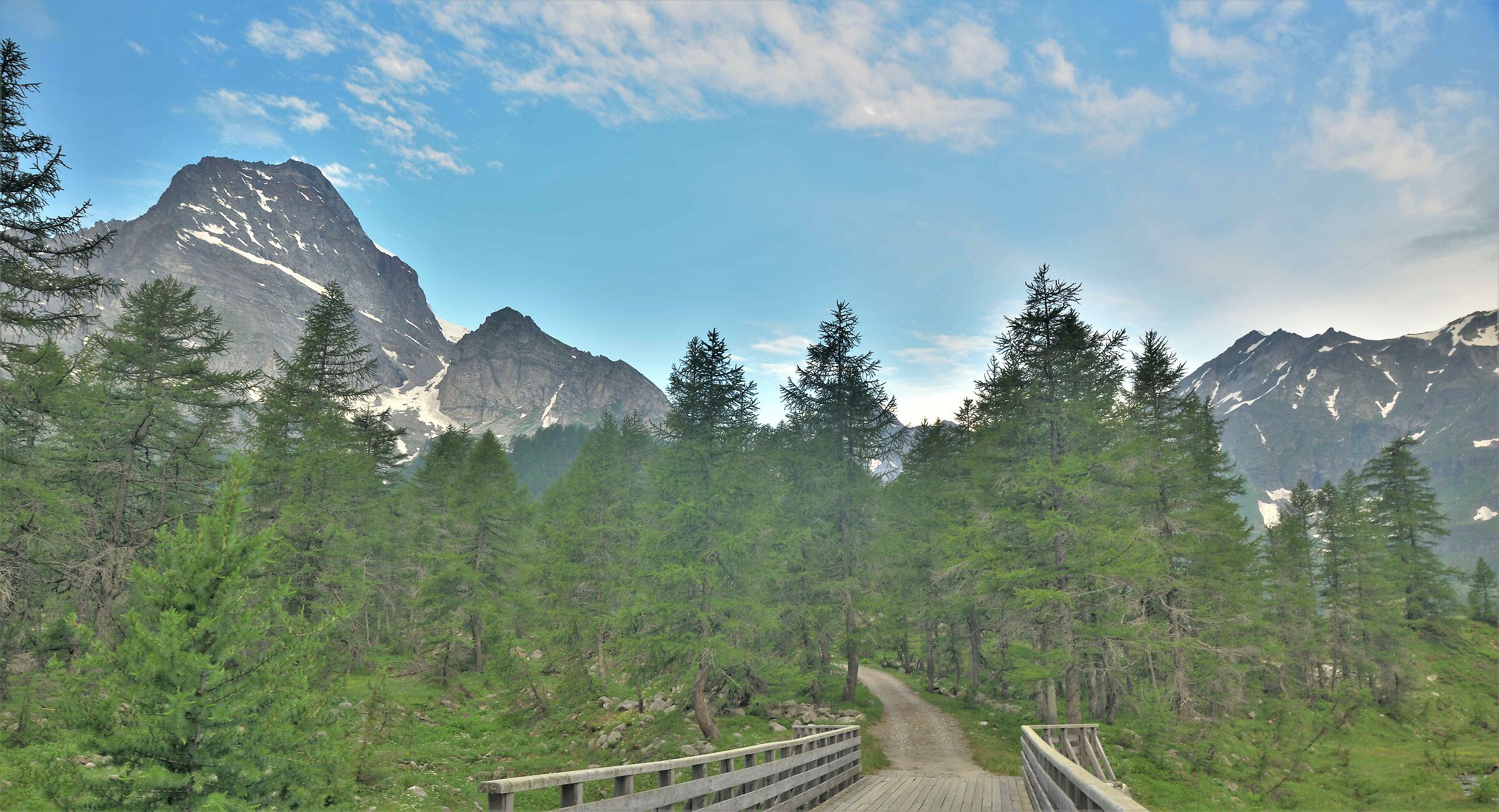 Alpe Veglia sulla sin il Monte Leone