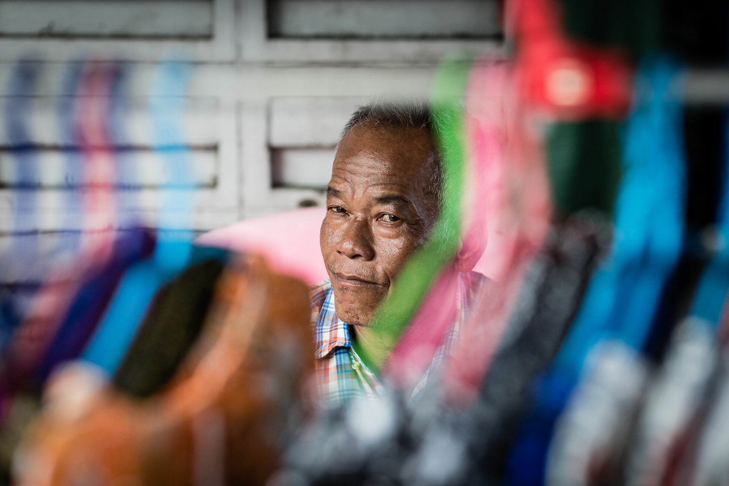 The cloth merchant, outskirts of Bangkok