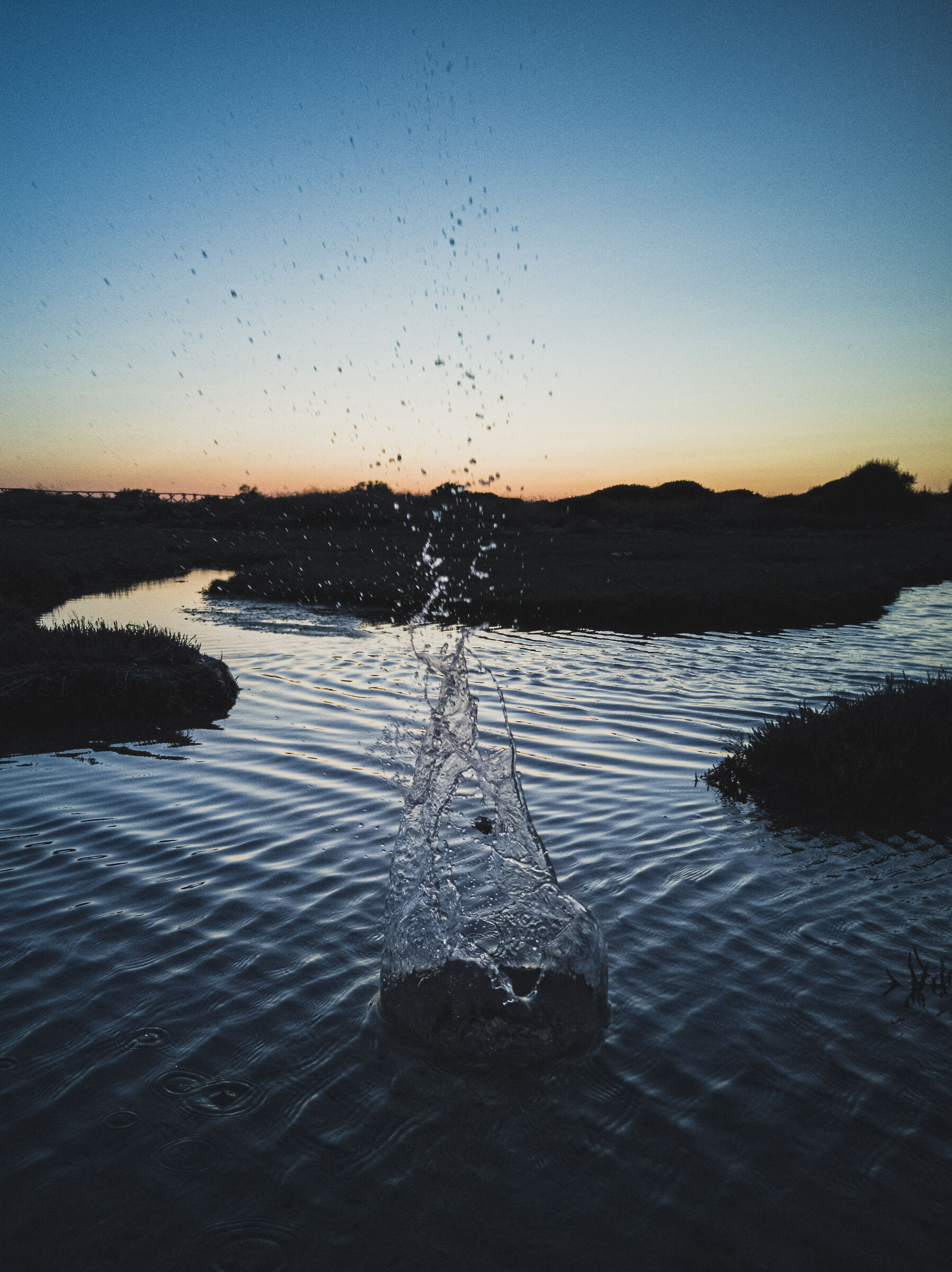 The famous hole in the water