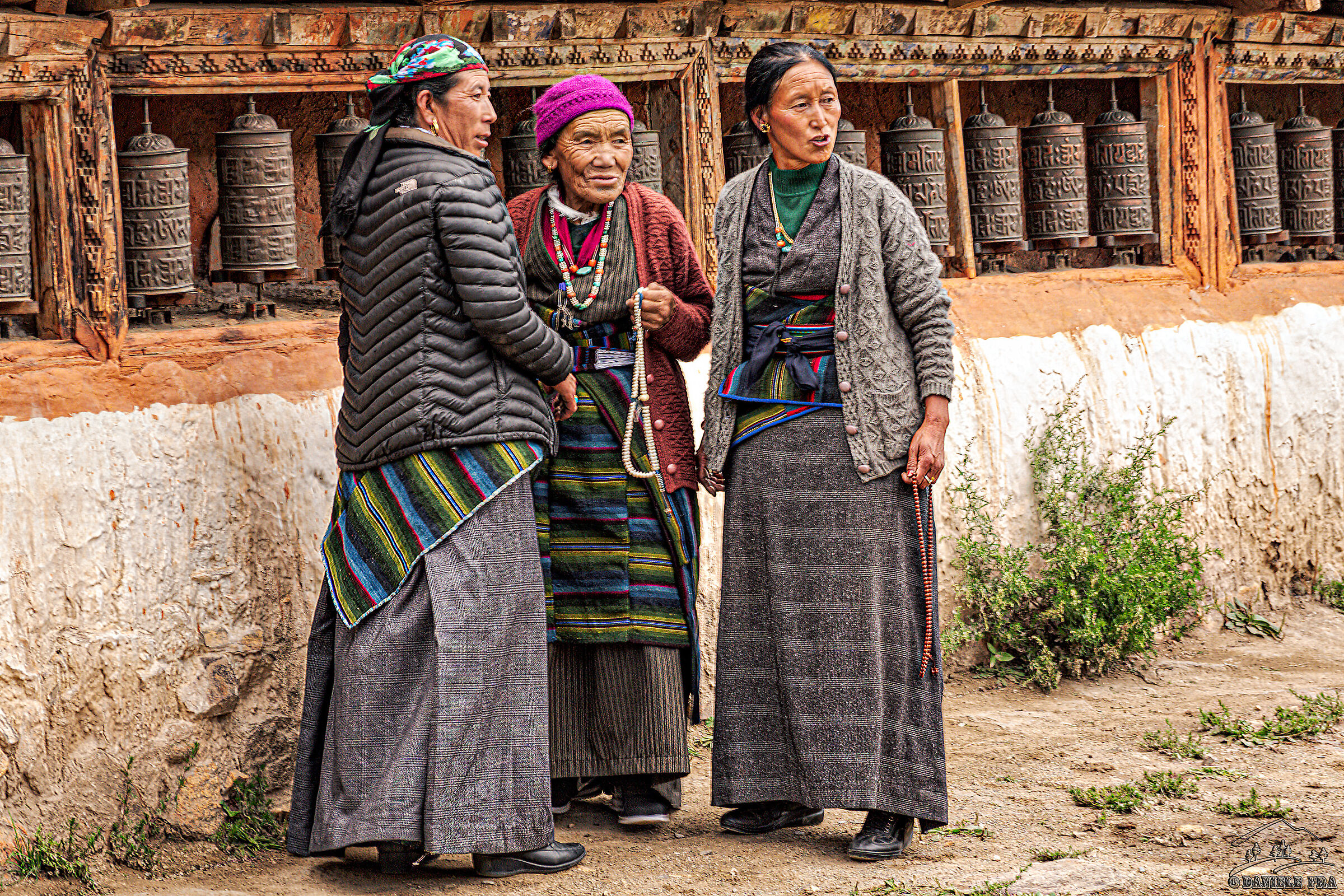Women in Prayer in Lo Manthang