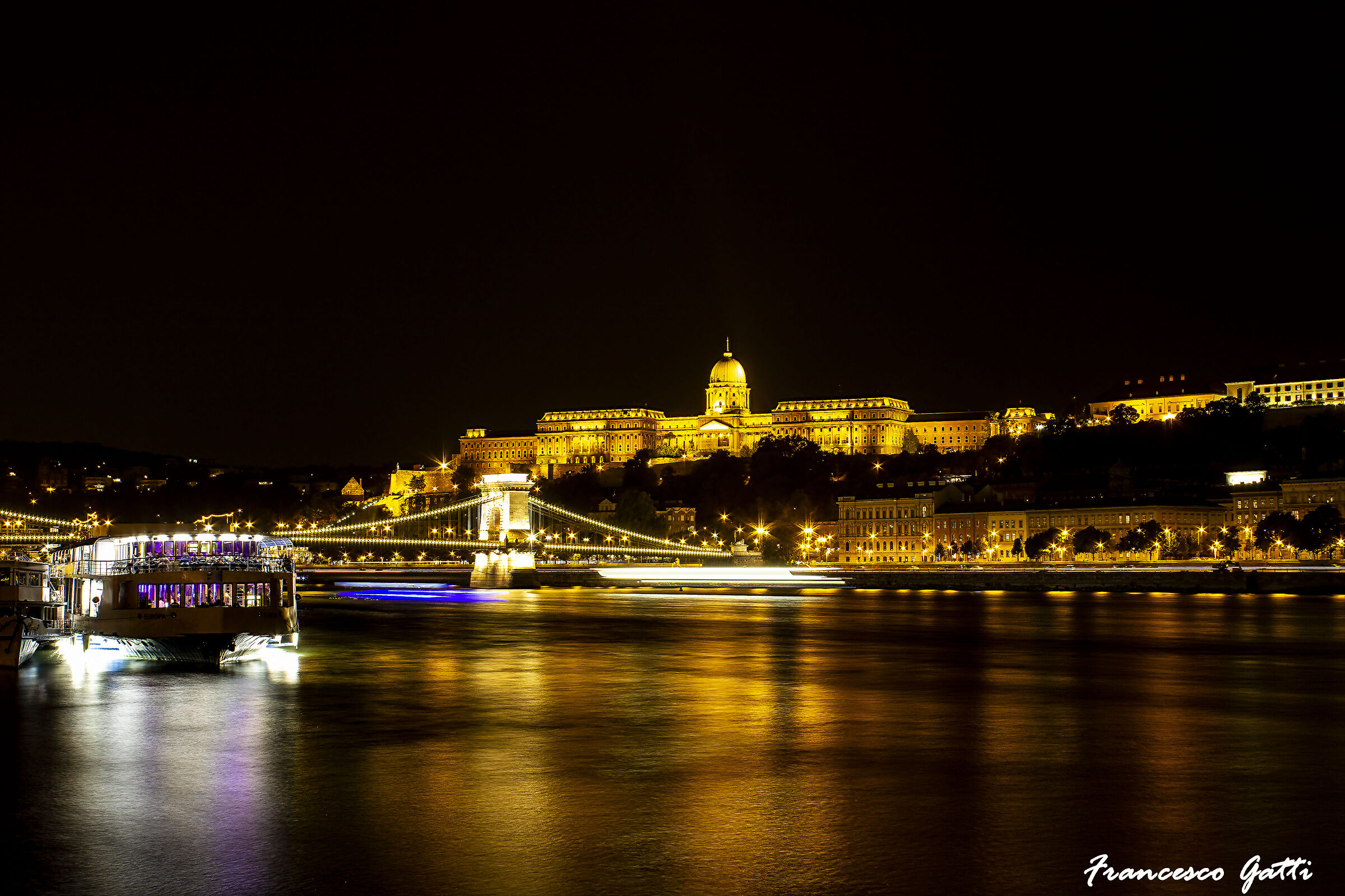 Buda Castle with Chain Bridge