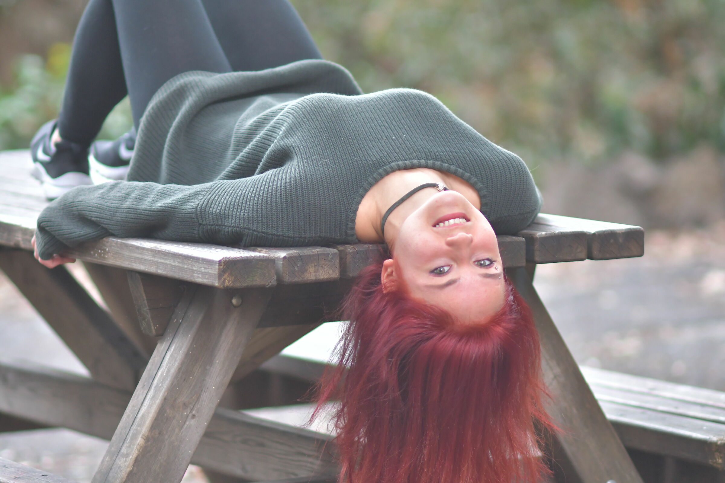upside down