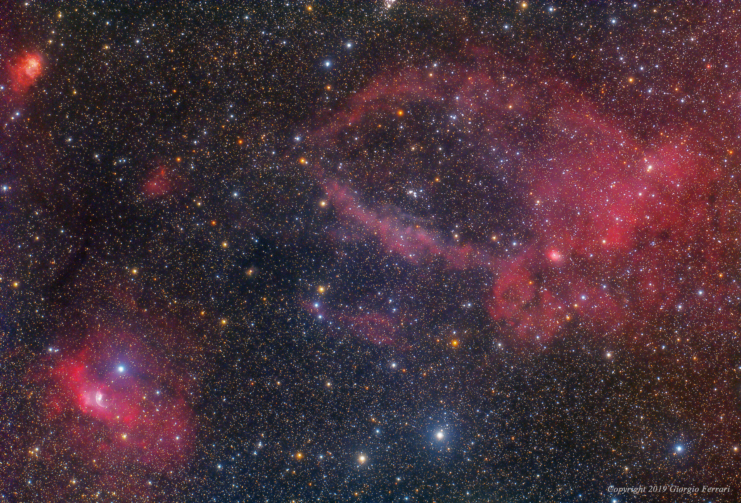 Sh2-157 "Claw Nebula" - NGC7635 "Bubble Nebula"