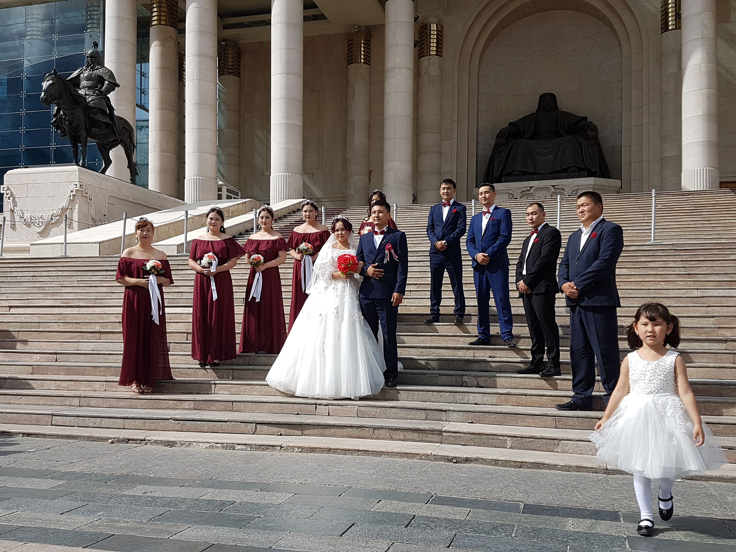 Wedding in Genghis Khan Square