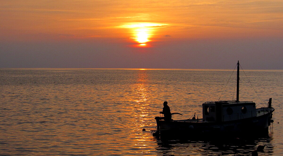 Red in the evening ........!