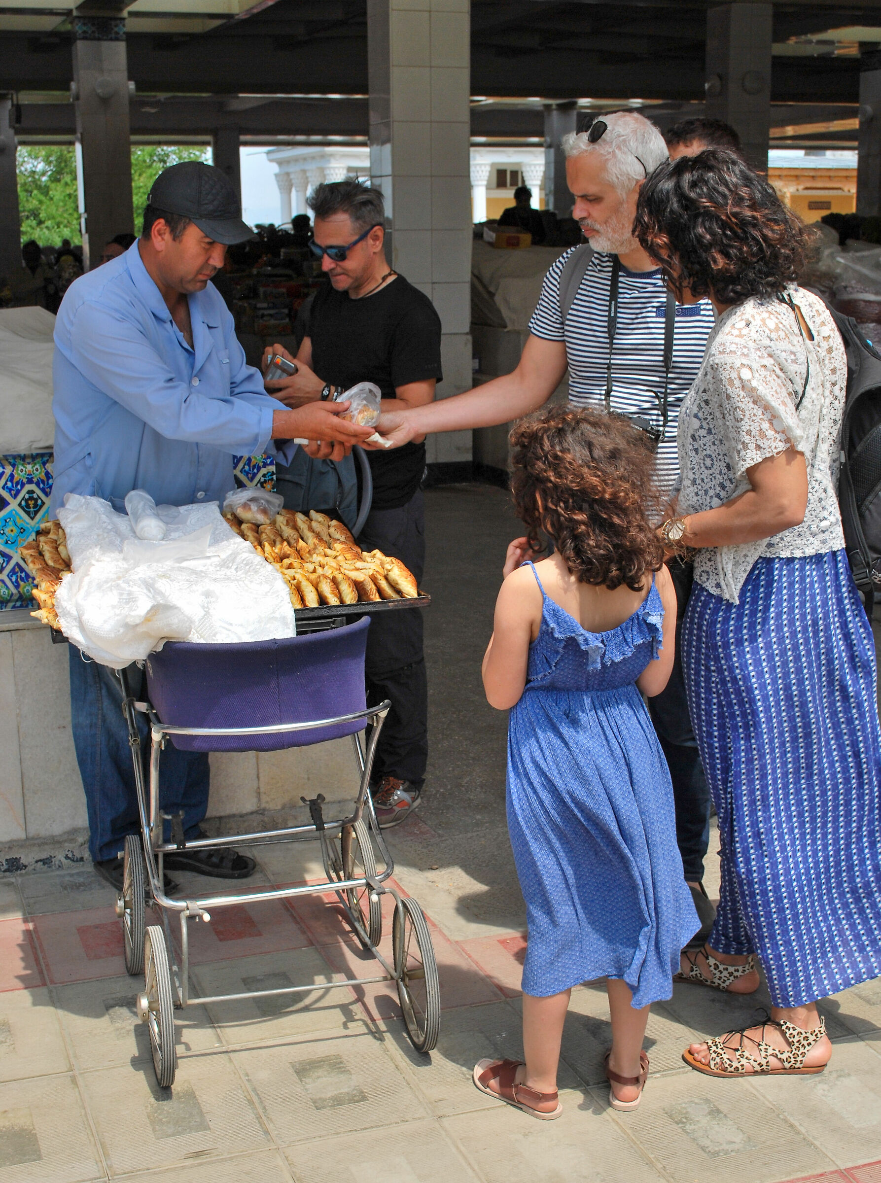 Bread seller in Samarkand