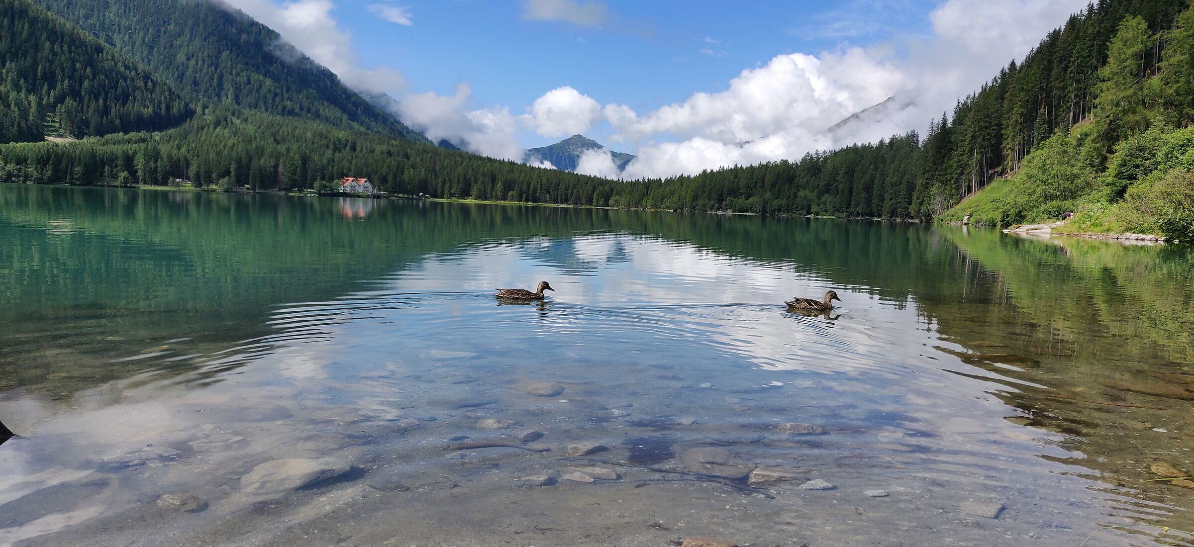 Traffico nel lago di anterselva