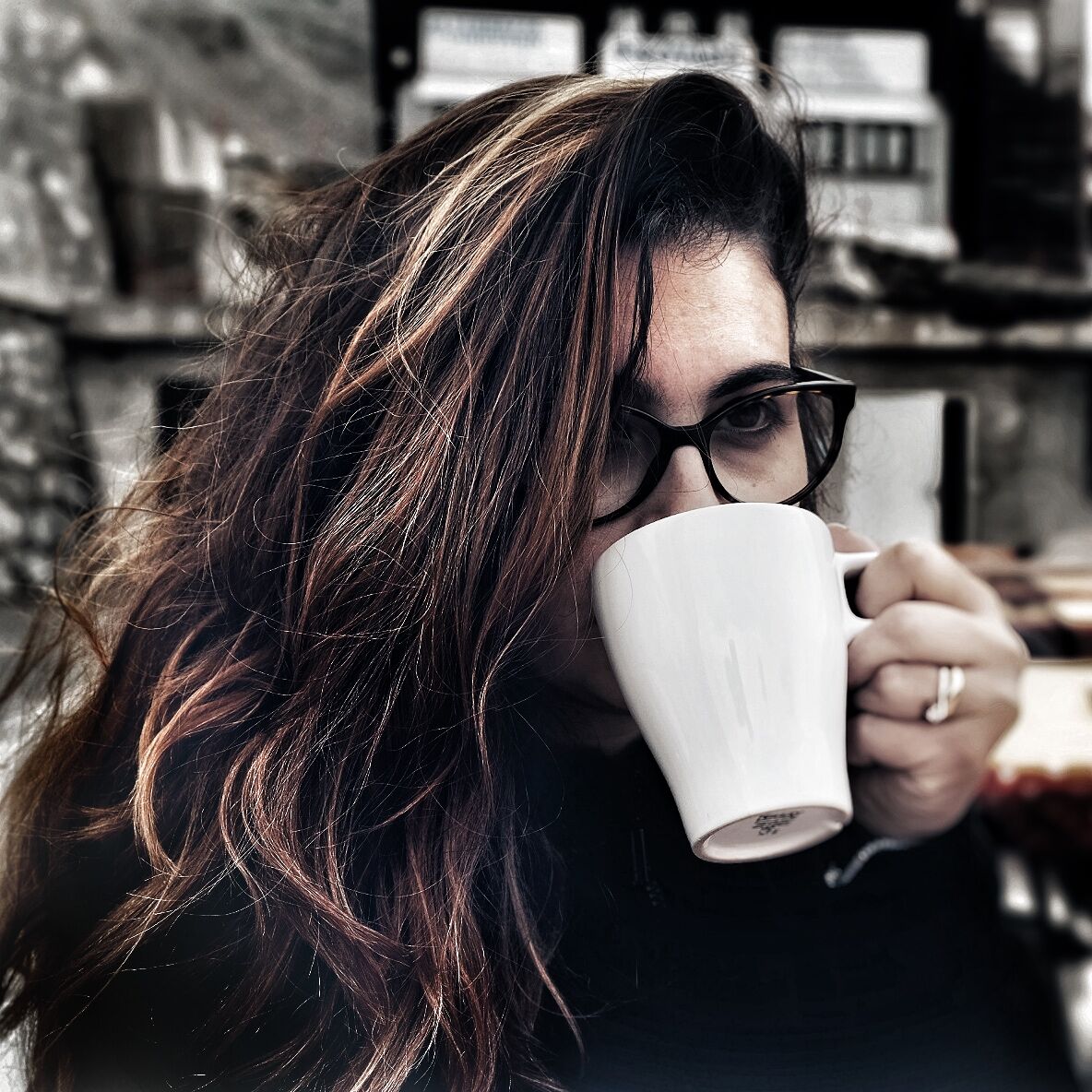 The caress of a chocolate