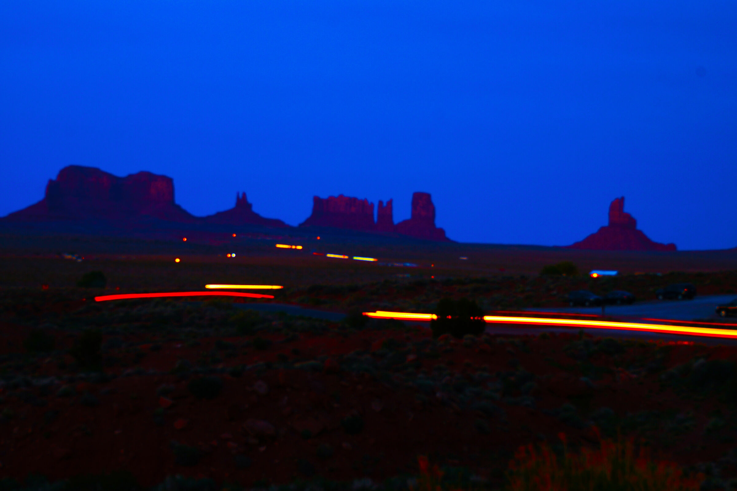 Monument Valley di notte