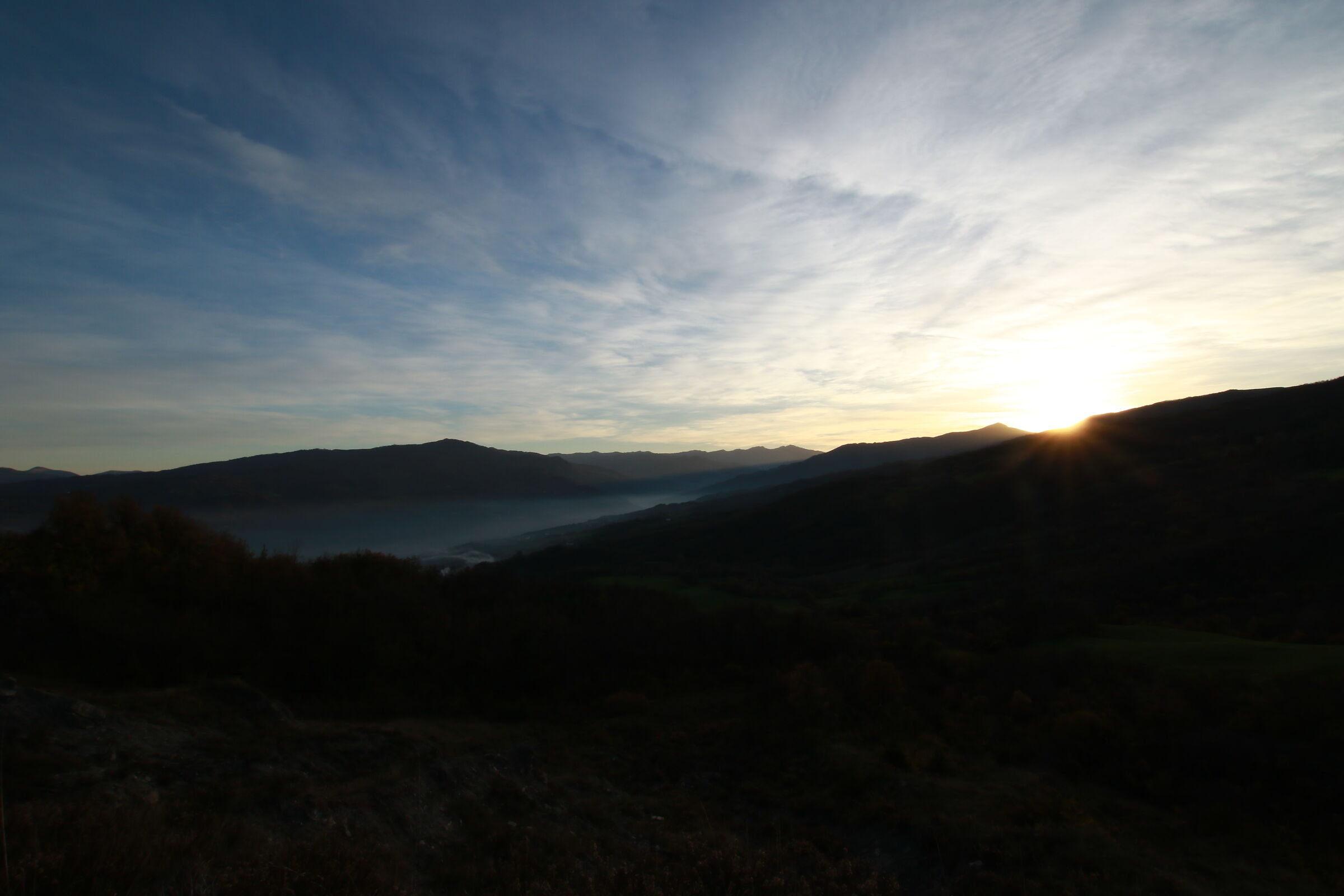 canesano sopra la nebbia