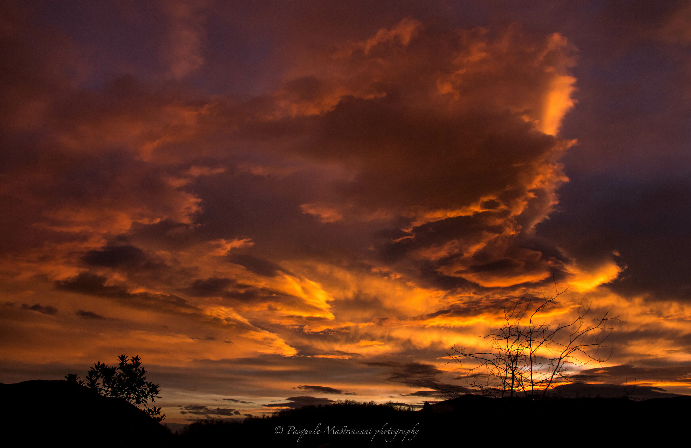 Tramonti invernali che ti tolgono il fiato