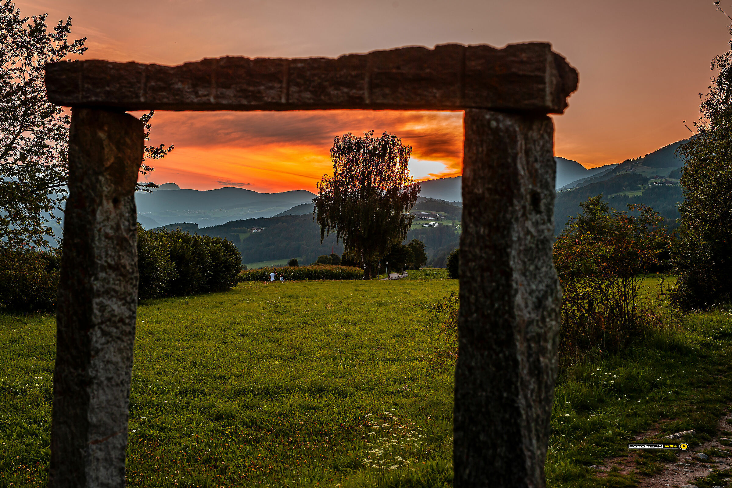 Tramonto a Falzes (Alto Adige)