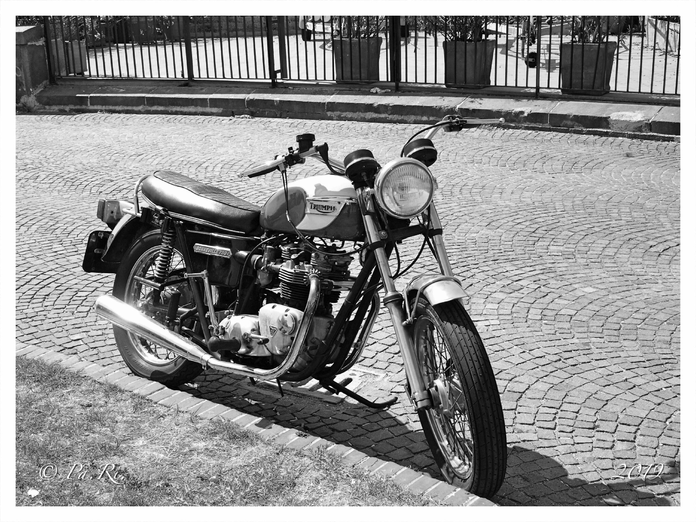 Vintage motorcycles.