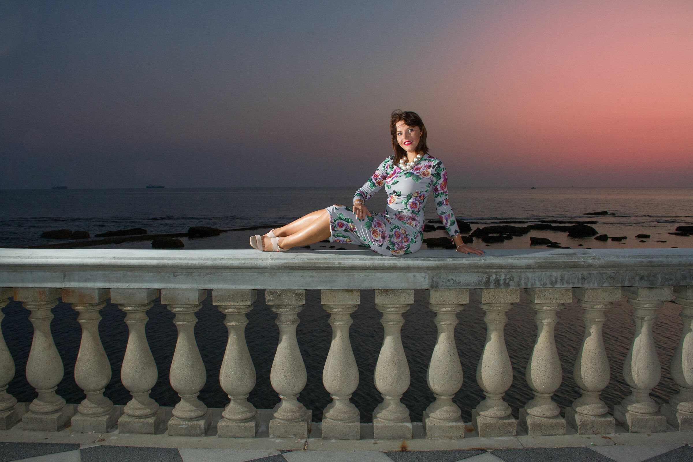 Michela at sunset