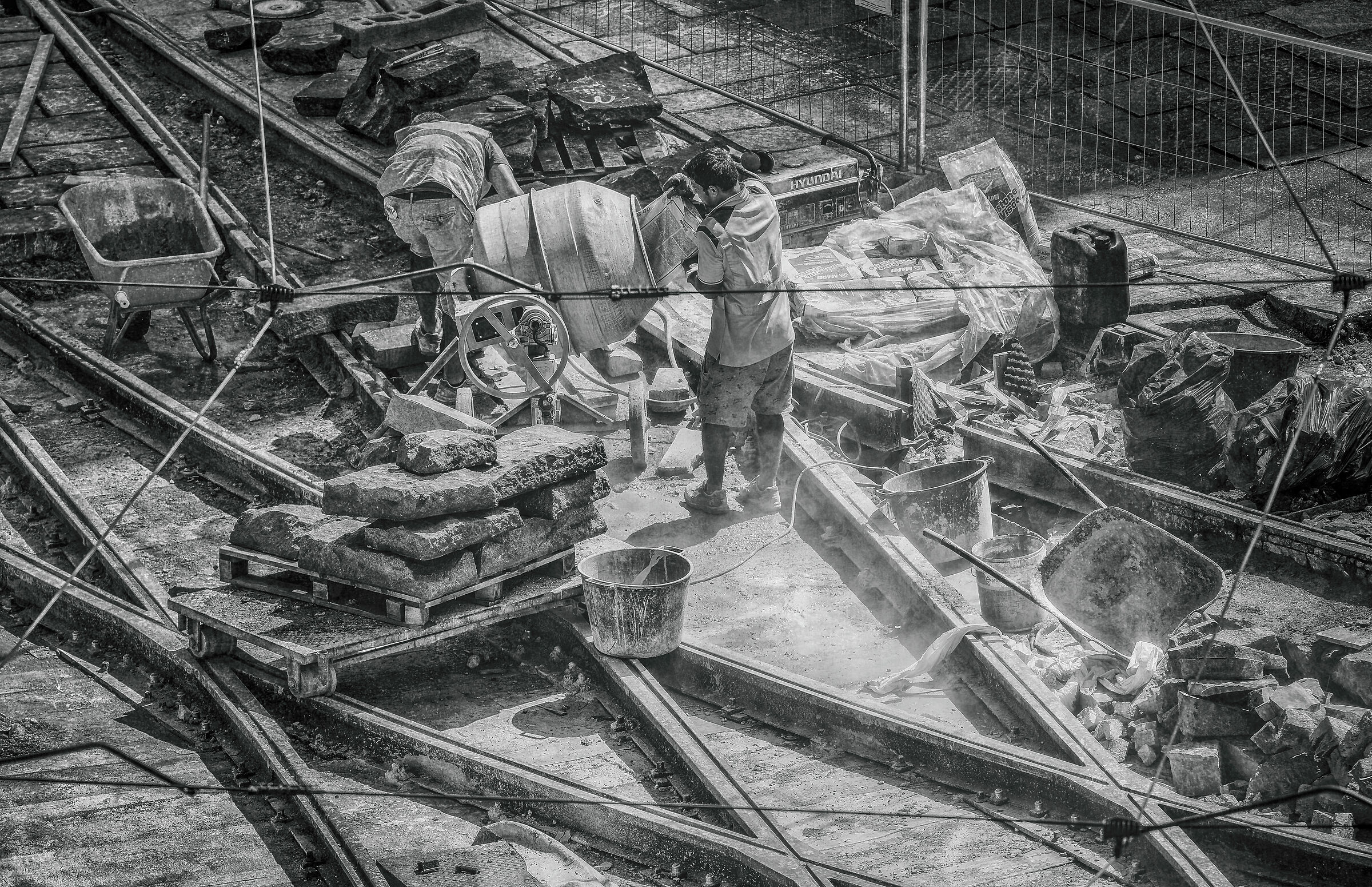 Work in progress, dust