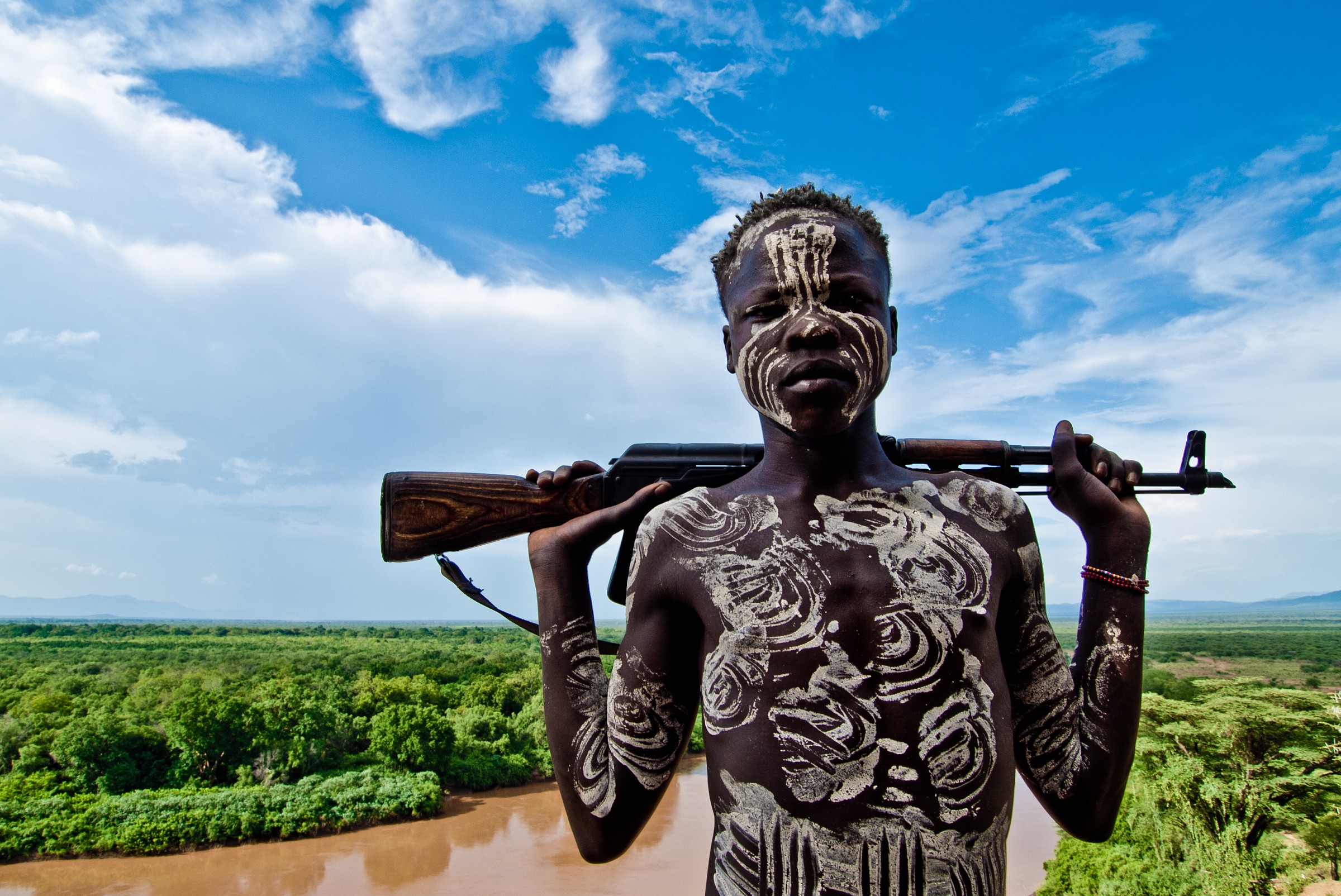 Un ragazzo della tribù Konso