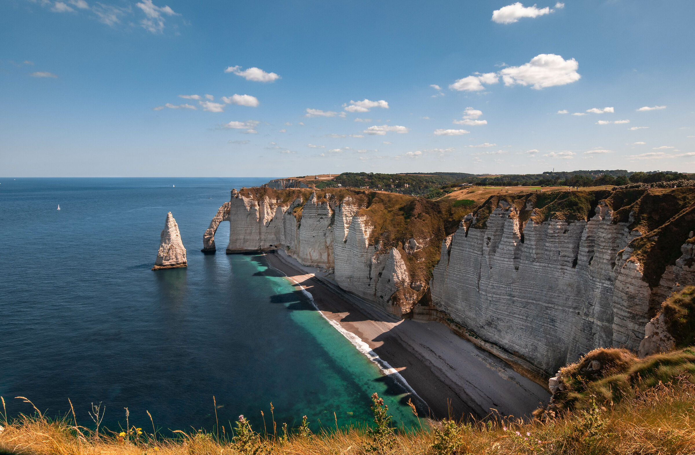 Etretat's falesie, an open-air painting