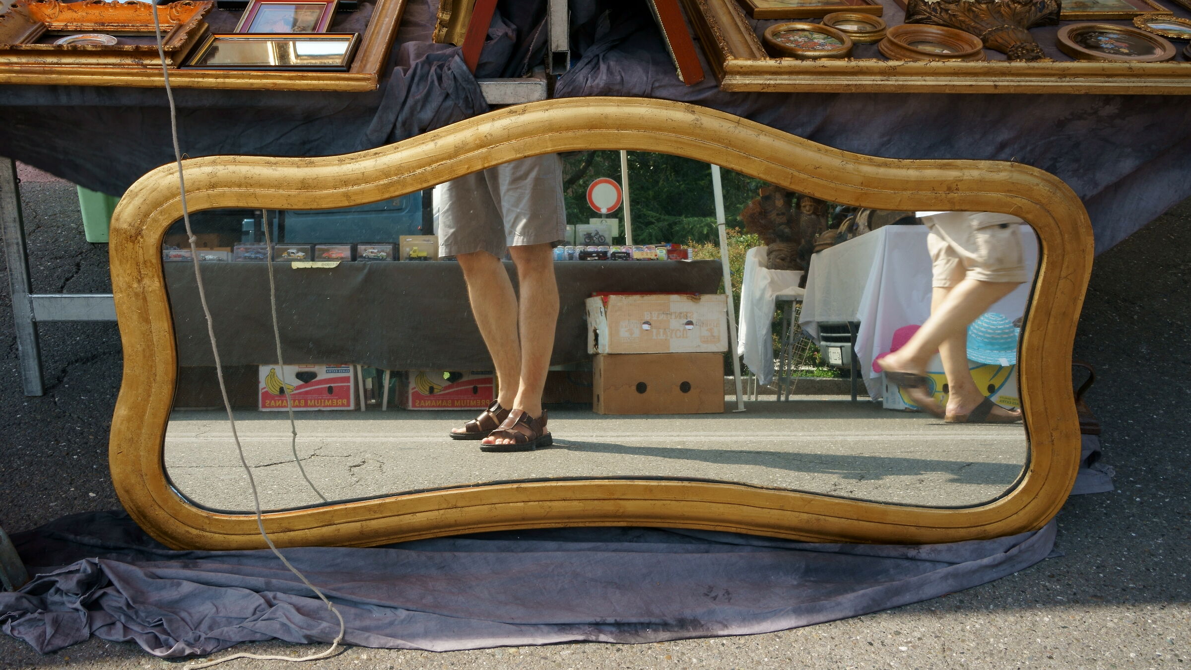 Walking around the market