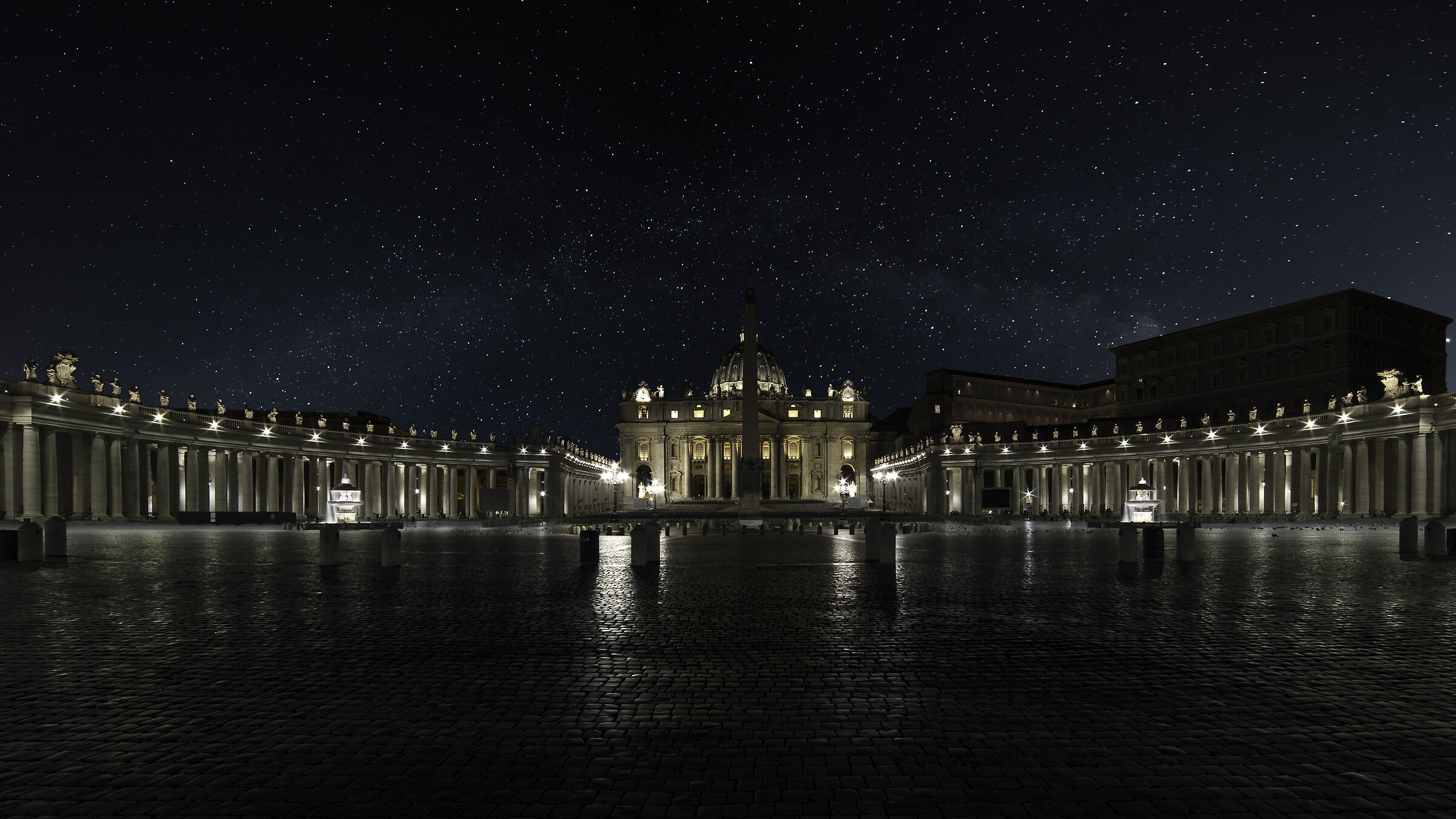 St. Peter's on a summer night