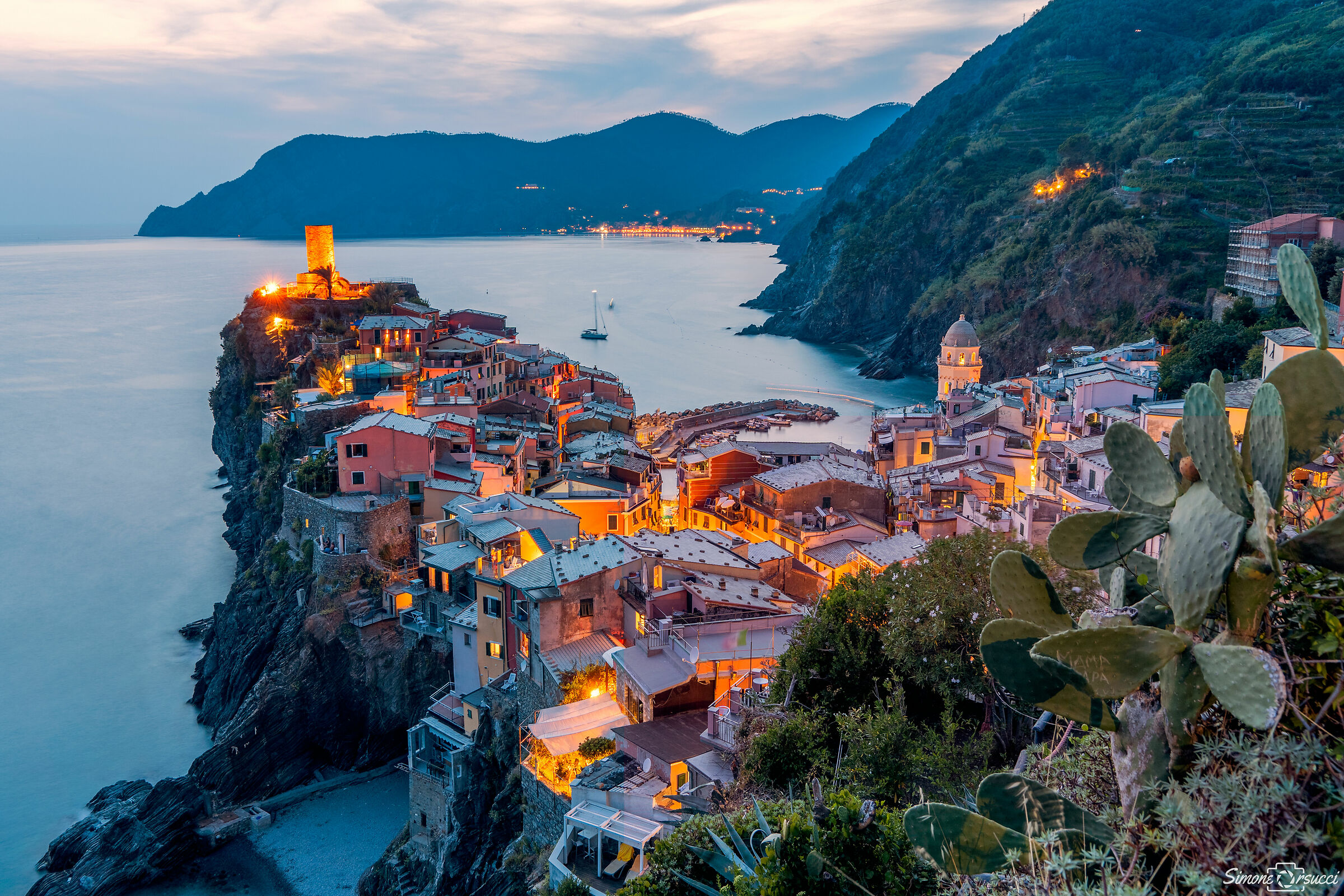 una sera d'agosto a Vernazza