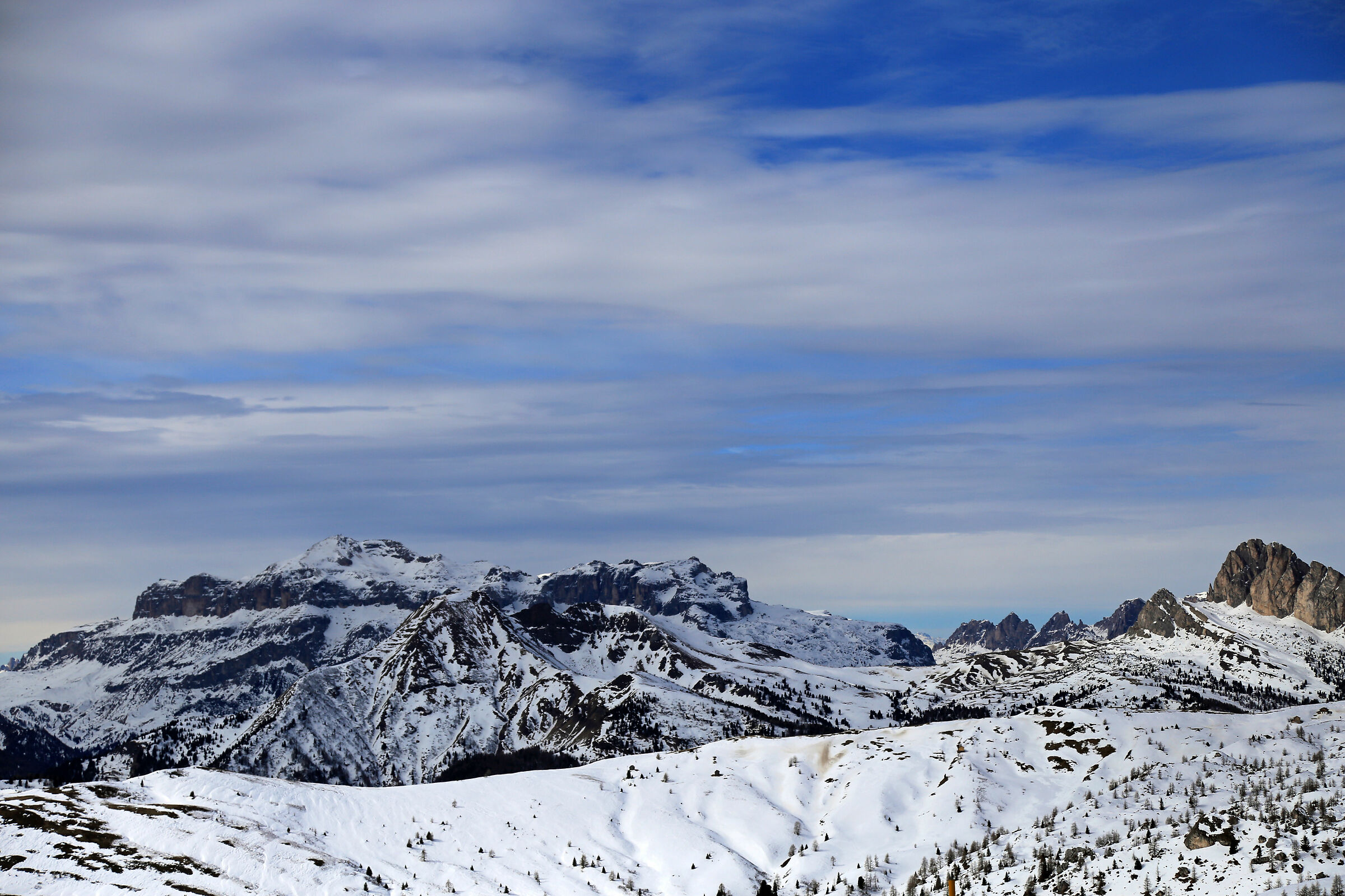 La splendida vista dal Passo Giau!