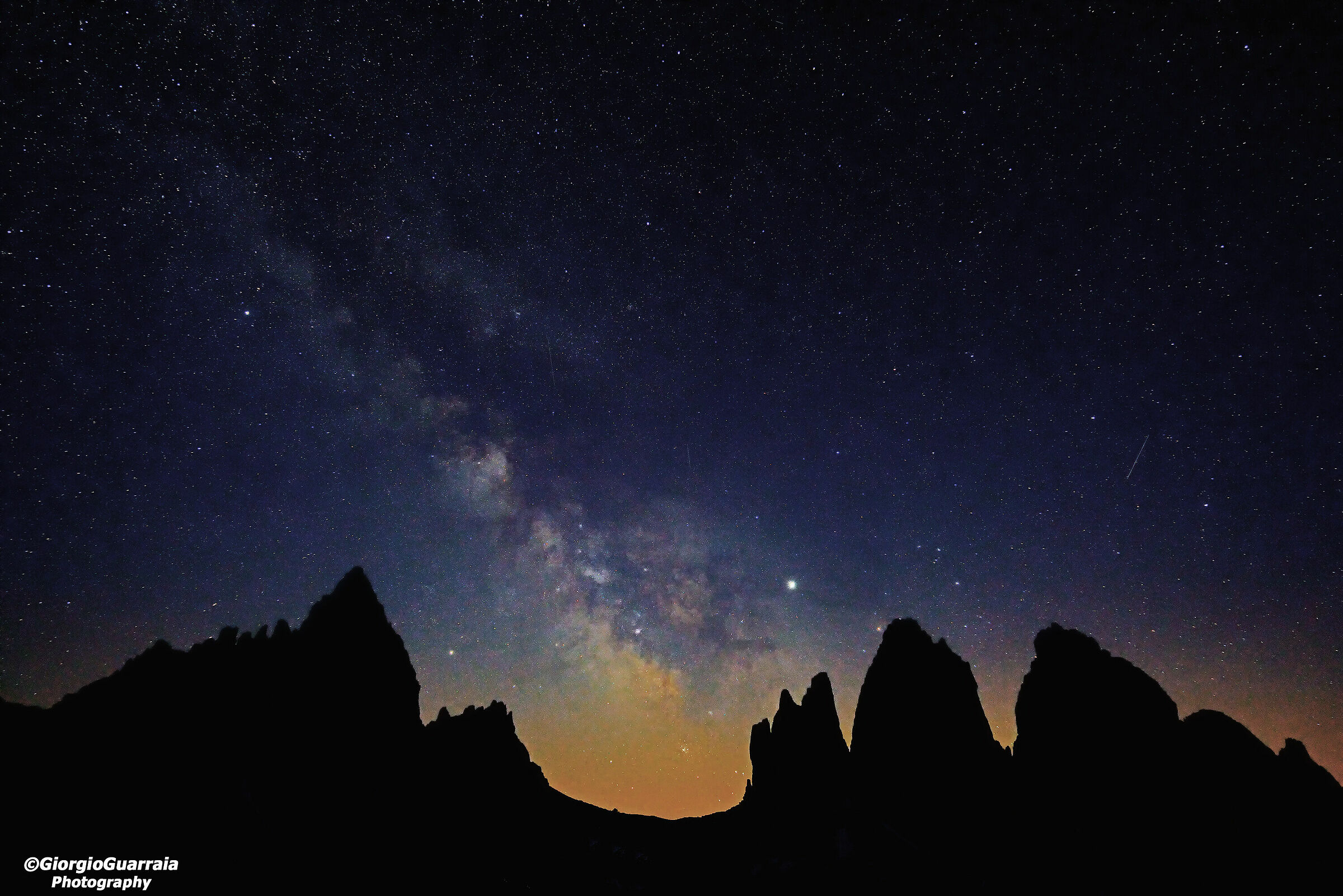 Drei zinnen and the milky way