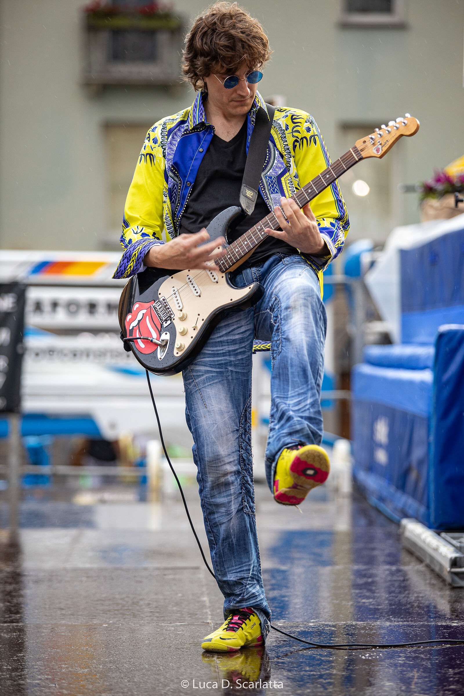 Esibizione dell'amico Lorenzo, con la sua band.