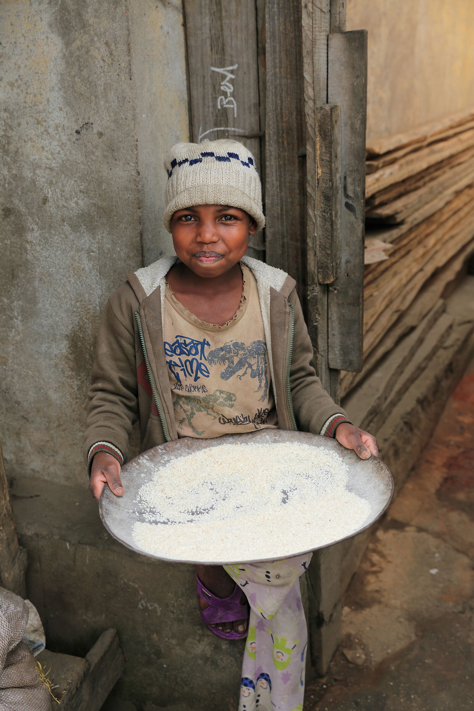 Baby Malagasy Rice Seller