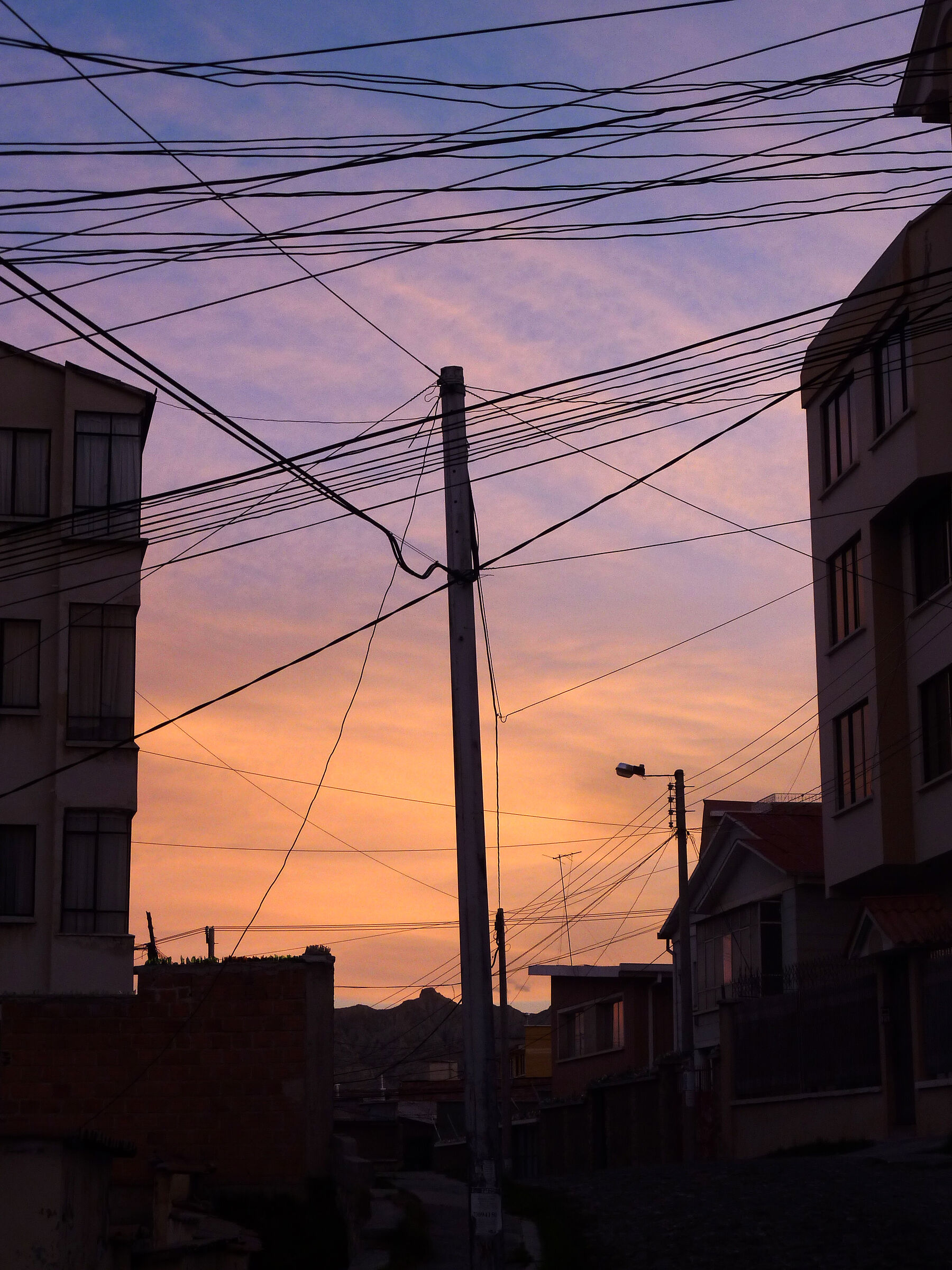 Tramonto urbano a La Paz