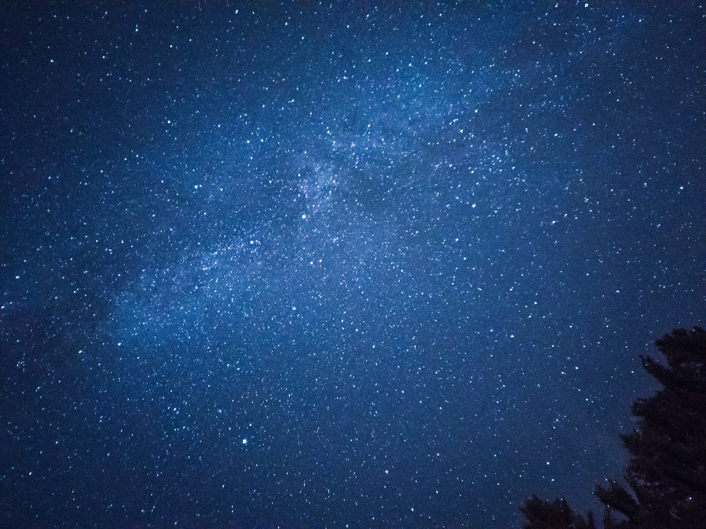 Starry sky off the saddle