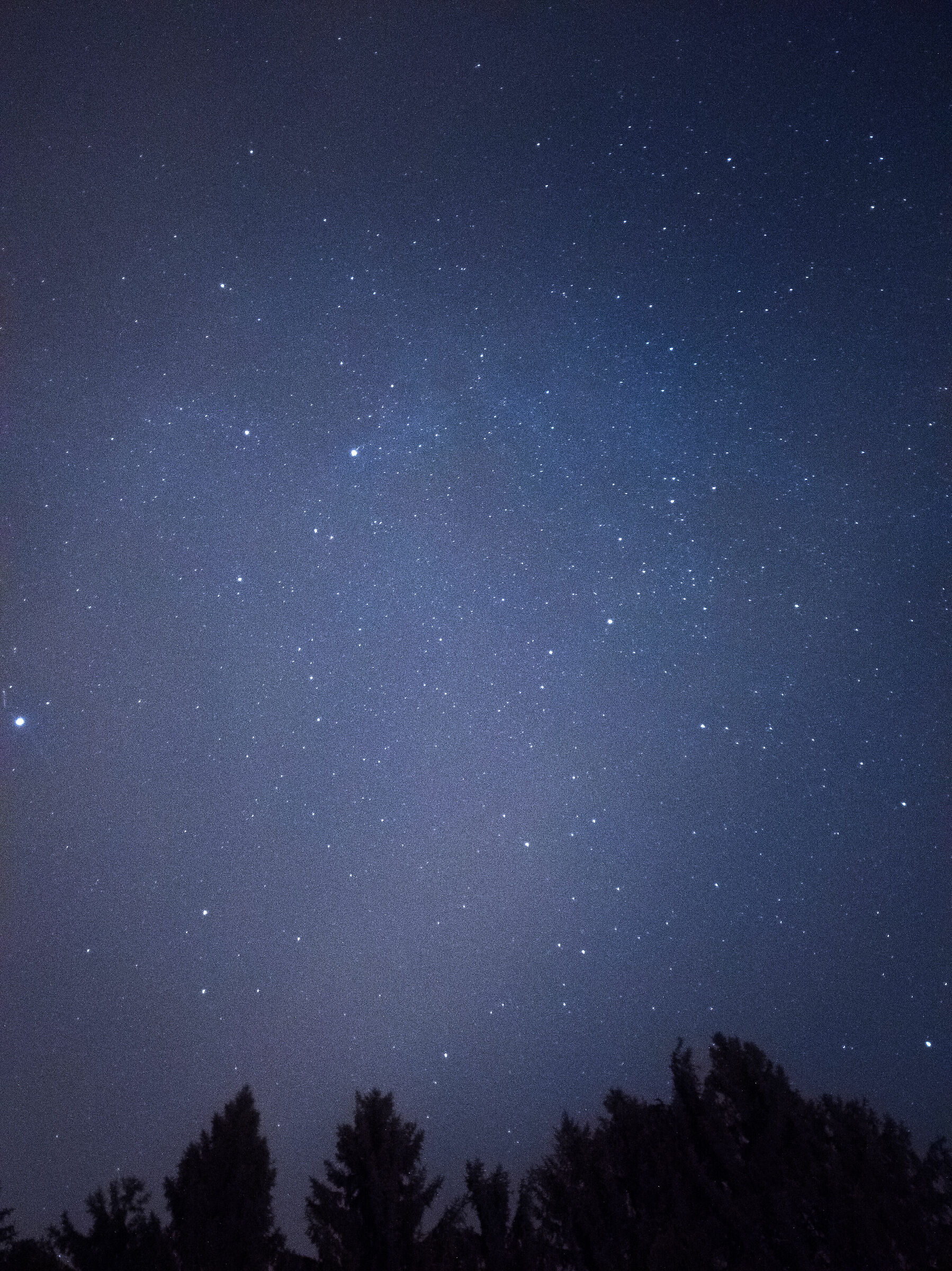 Starry sky off the saddle